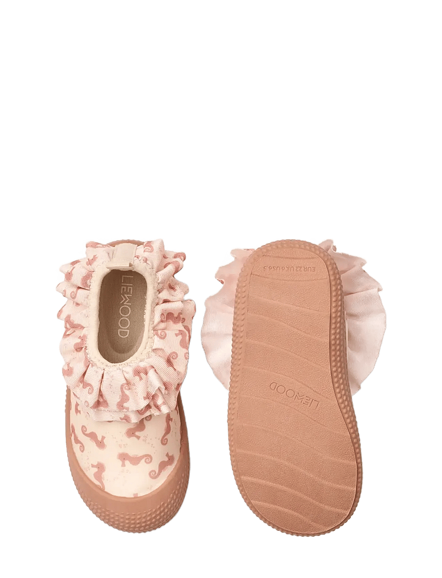 Liewood - Sanjia Flounce Sea Shoe - ujumisjalatsid - seahorse / apple blossom - 1