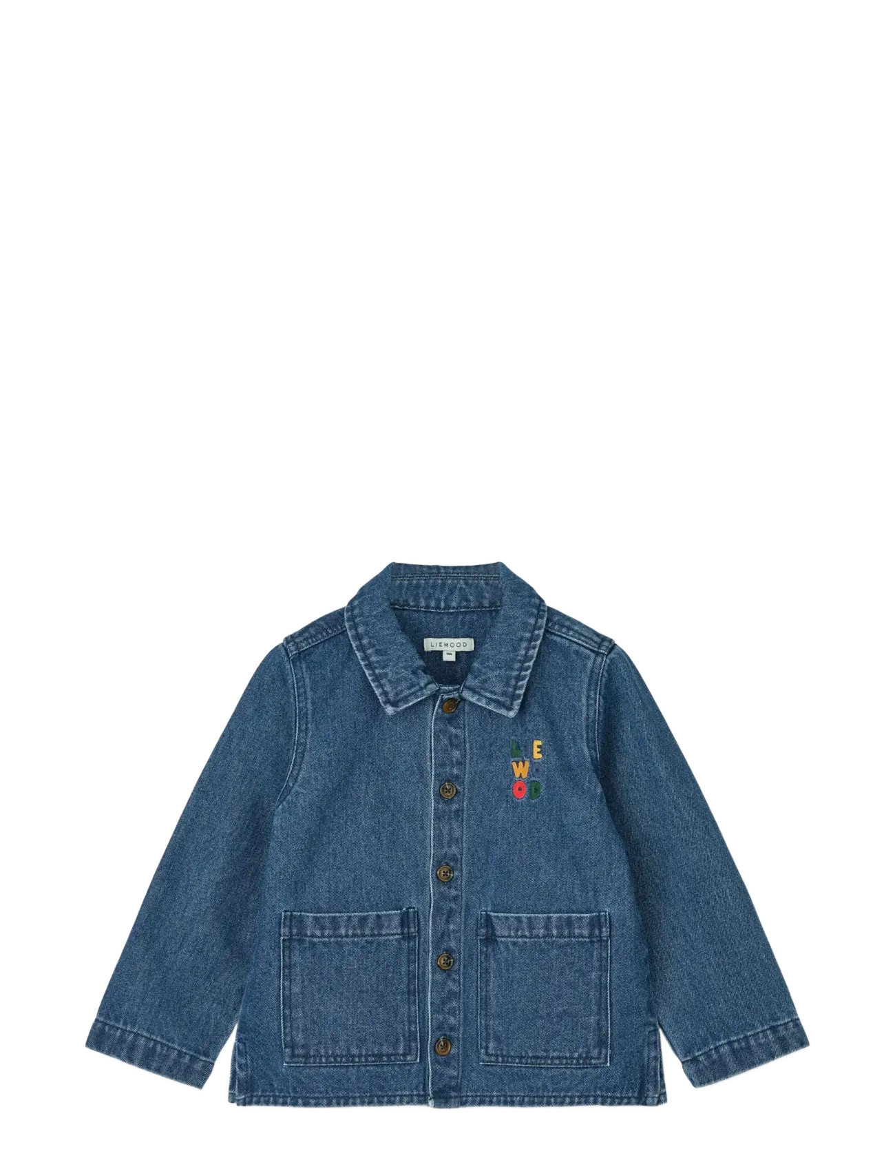 LIEWOOD Kinsley Placement Denim Overshirt Blau - 128 - Kinder
