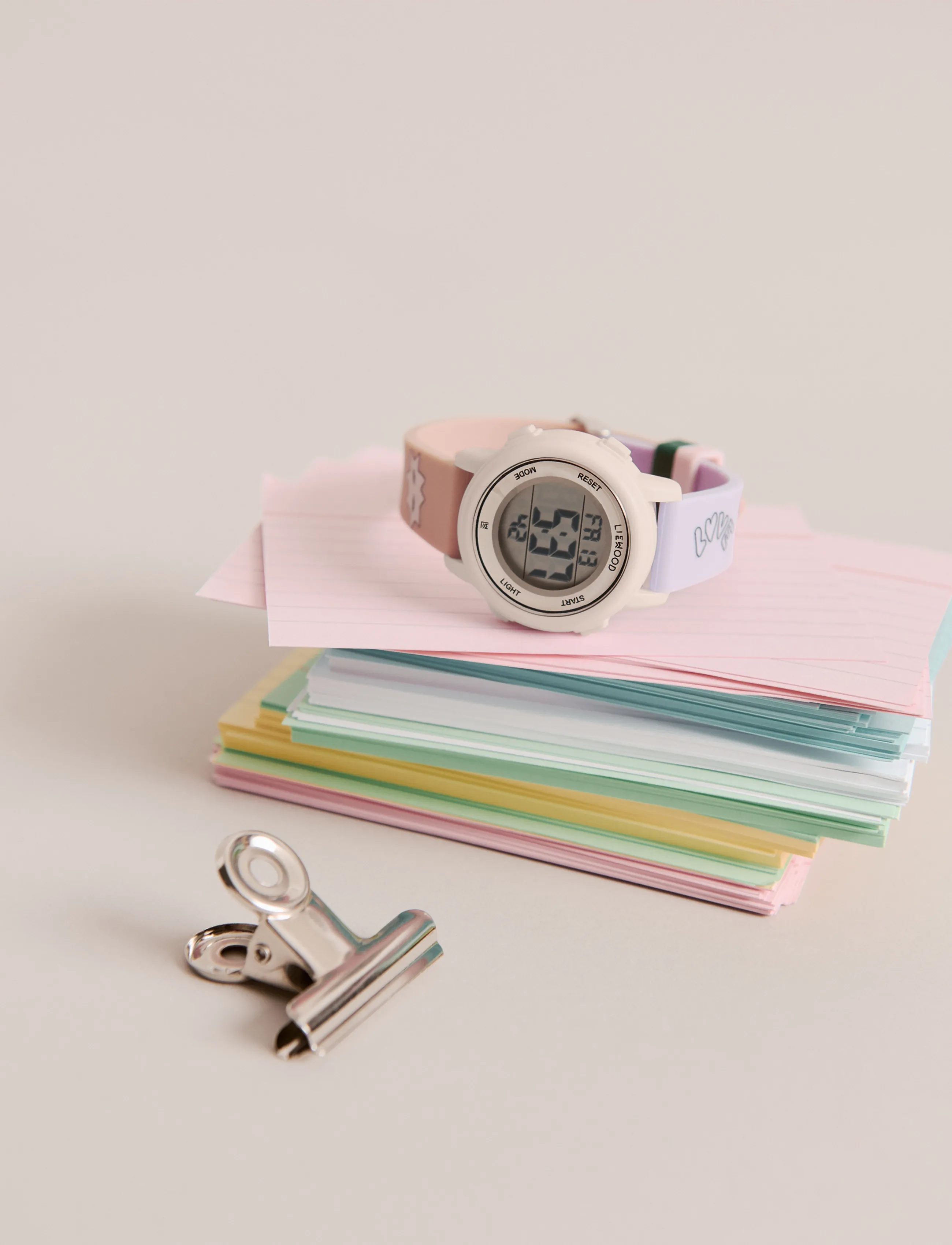 Liewood Sussi Wrist Watch, One Size, Watches, Beige - Digital Kinder