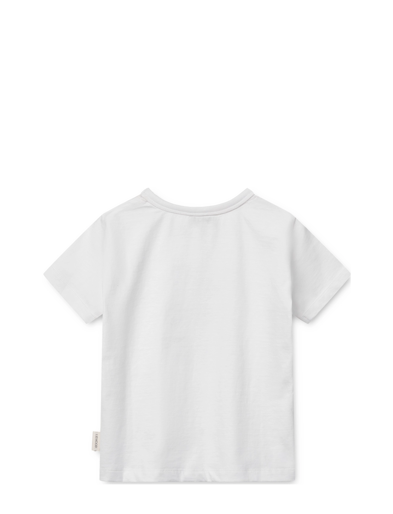 Liewood - Apia Placement Shortsleeve T-shirt - short-sleeved t-shirts - liewood pale tuscany / crisp white - 1