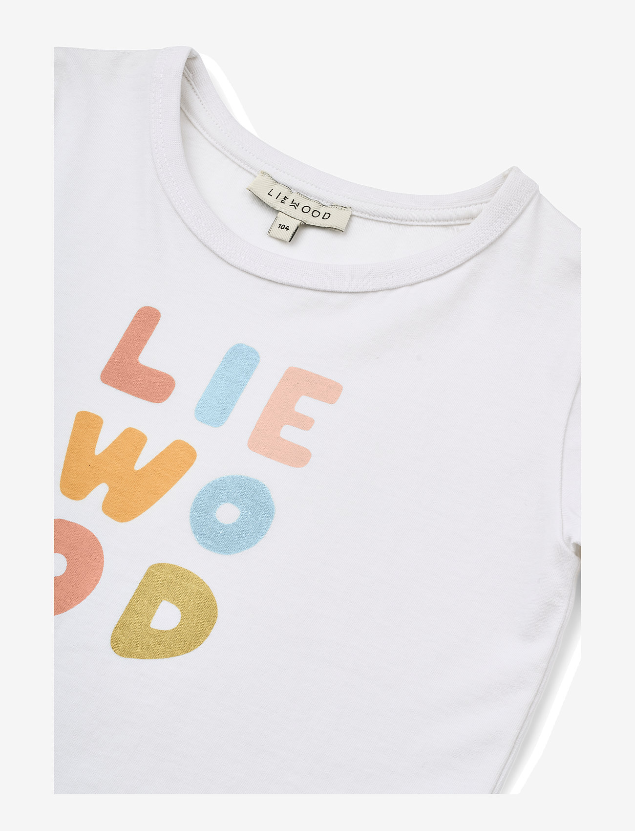Liewood - Apia Placement Shortsleeve T-shirt - short-sleeved t-shirts - liewood pale tuscany / crisp white - 2