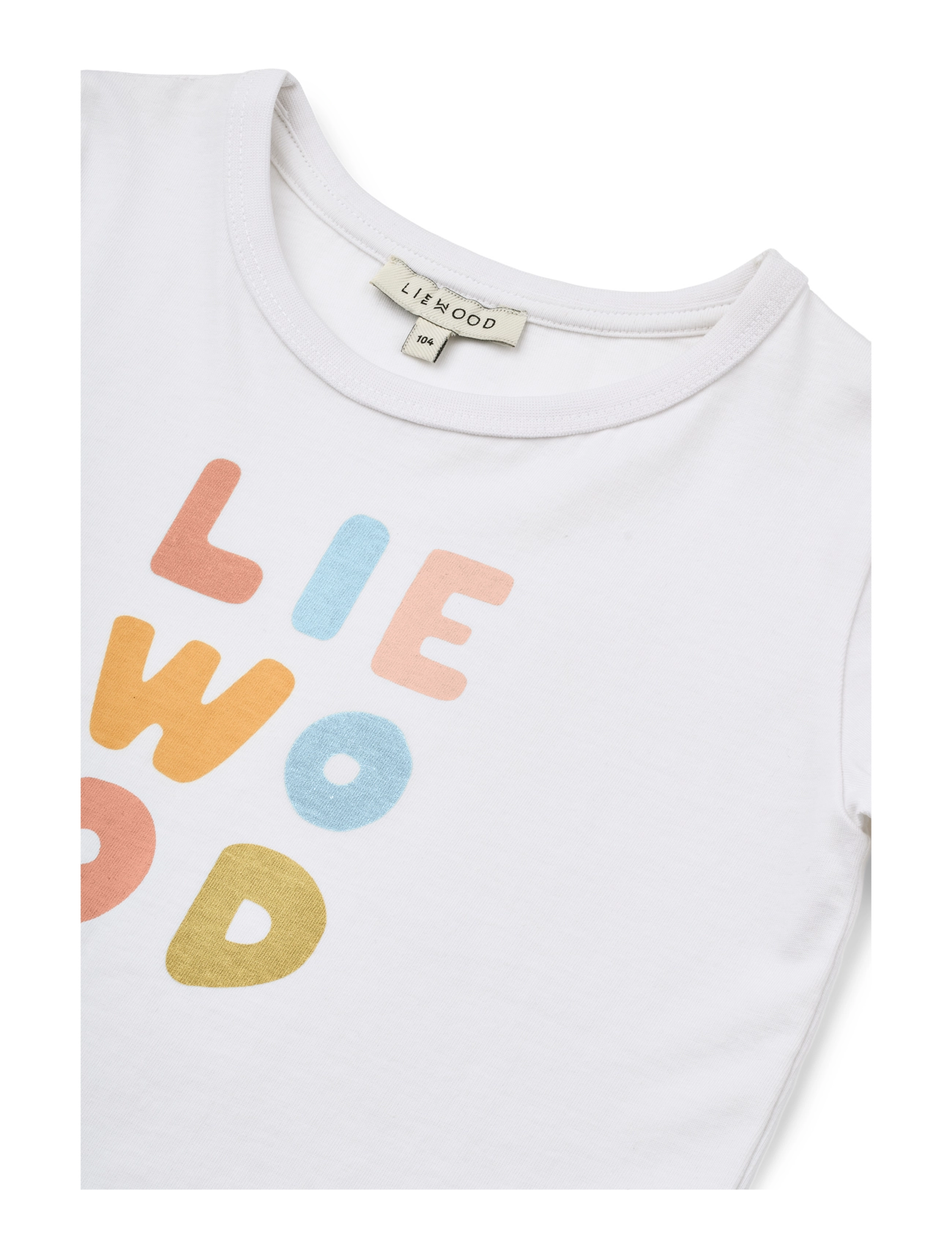 Liewood - Apia Placement Shortsleeve T-shirt - short-sleeved t-shirts - liewood pale tuscany / crisp white - 2