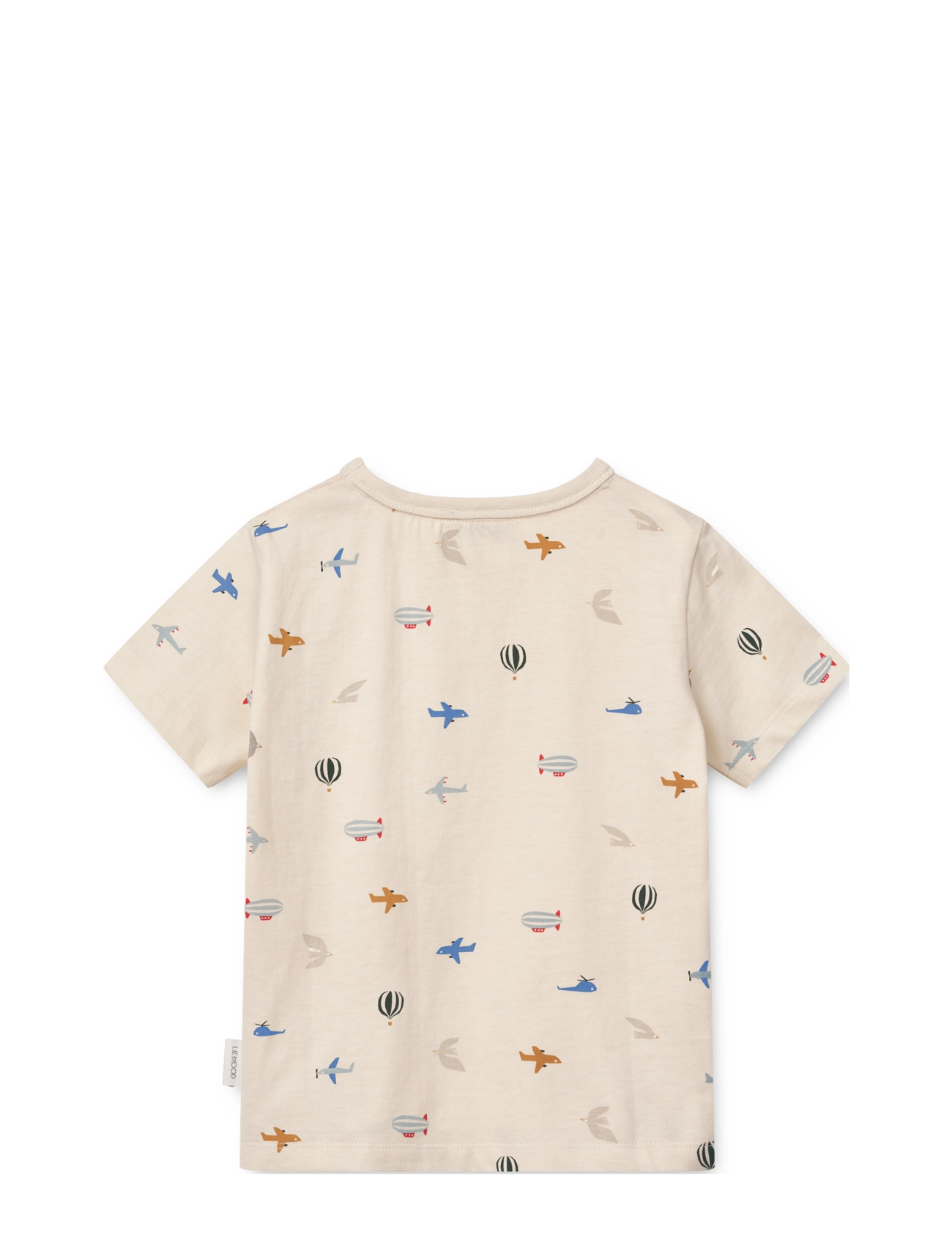 Liewood - Apia Printed Shortsleeve T-shirt - kortærmede t-shirts - aviator / ecru - 1