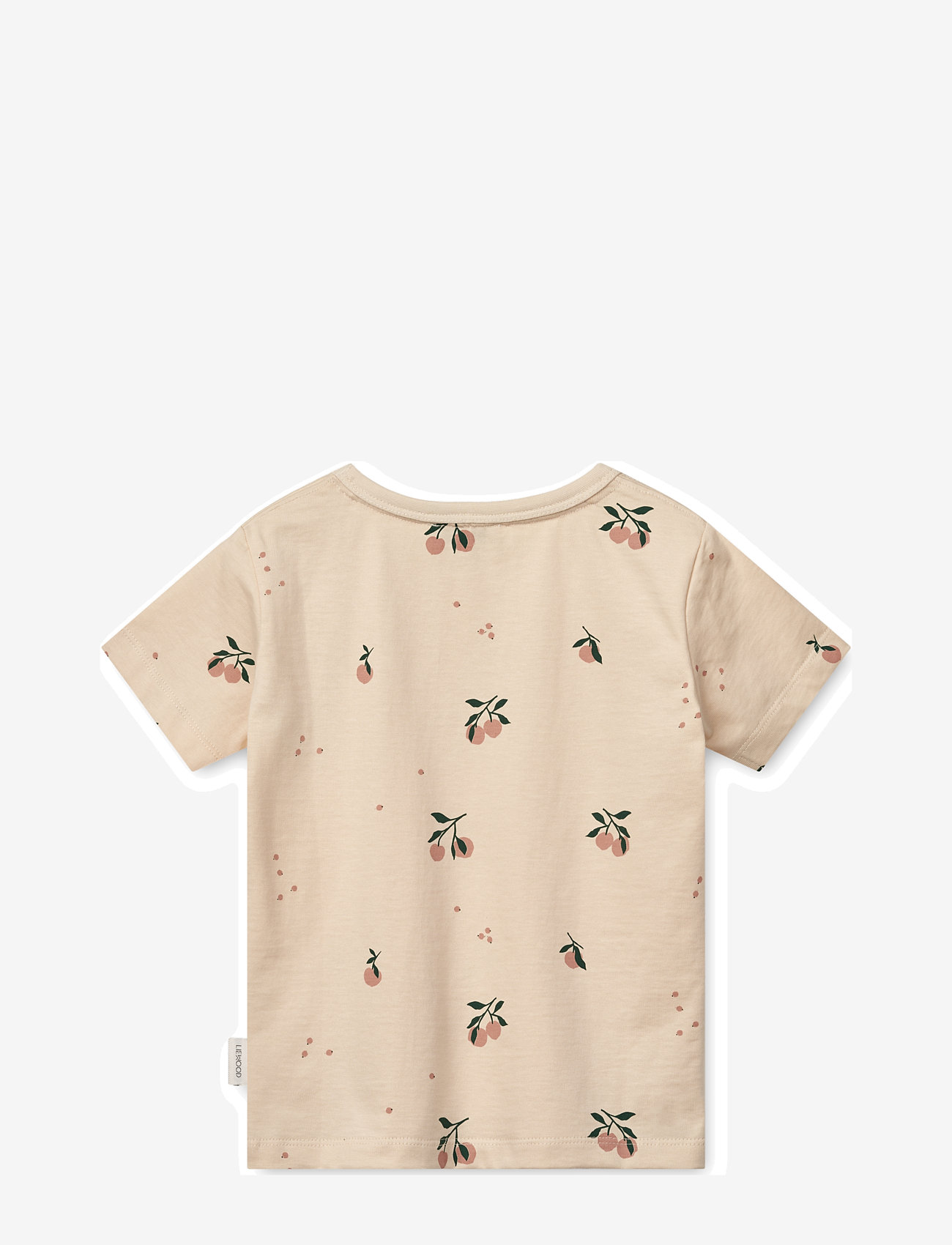 Liewood - Apia Printed Shortsleeve T-shirt - kortärmade t-shirts - peach / sea shell - 1