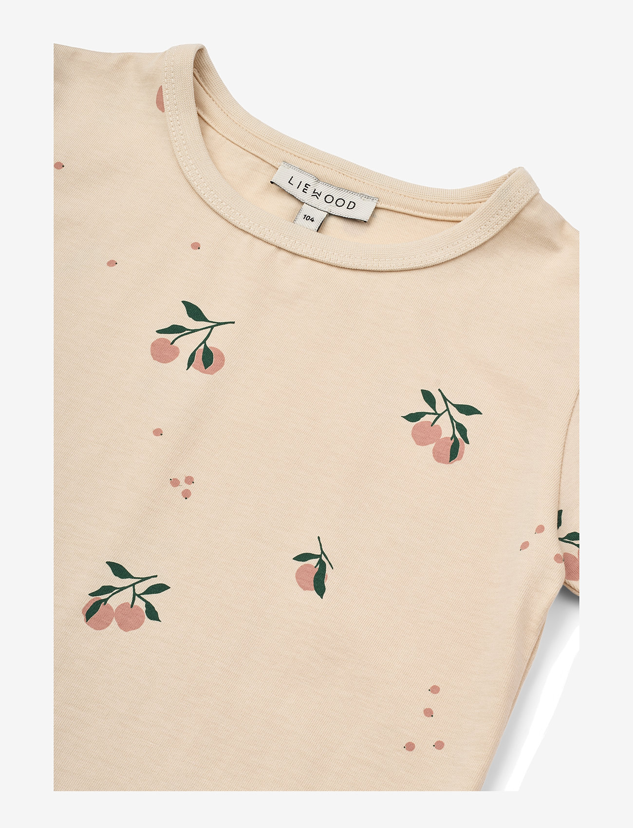 Liewood - Apia Printed Shortsleeve T-shirt - kortärmade t-shirts - peach / sea shell - 2