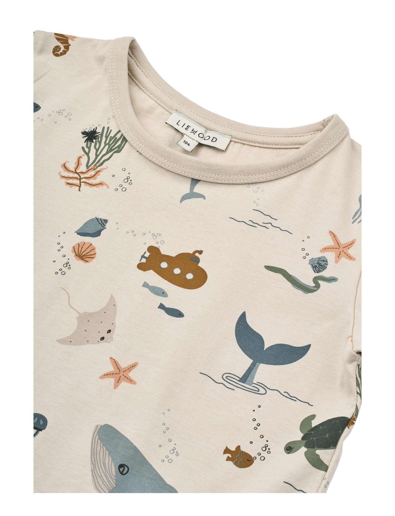 Liewood - Apia Printed Shortsleeve T-shirt - sea creature / sandy - 2