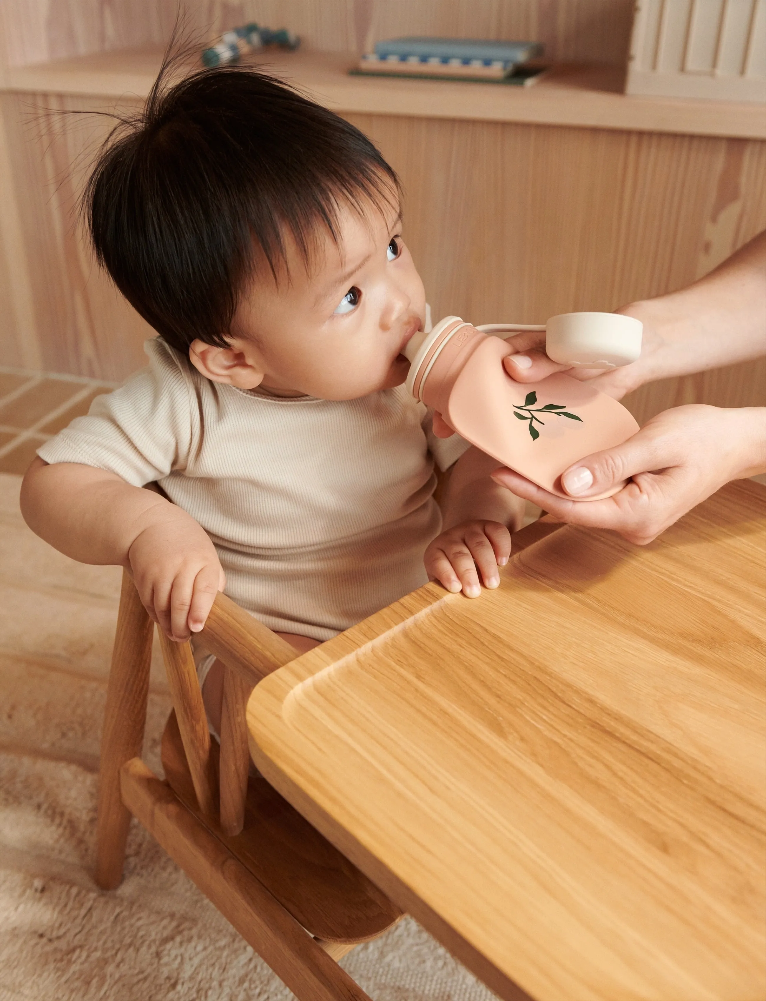 Liewood Lizzie Smoothie Bottle 2-Pack - Voeden - PEACH / SEA SHELL / pink/rose