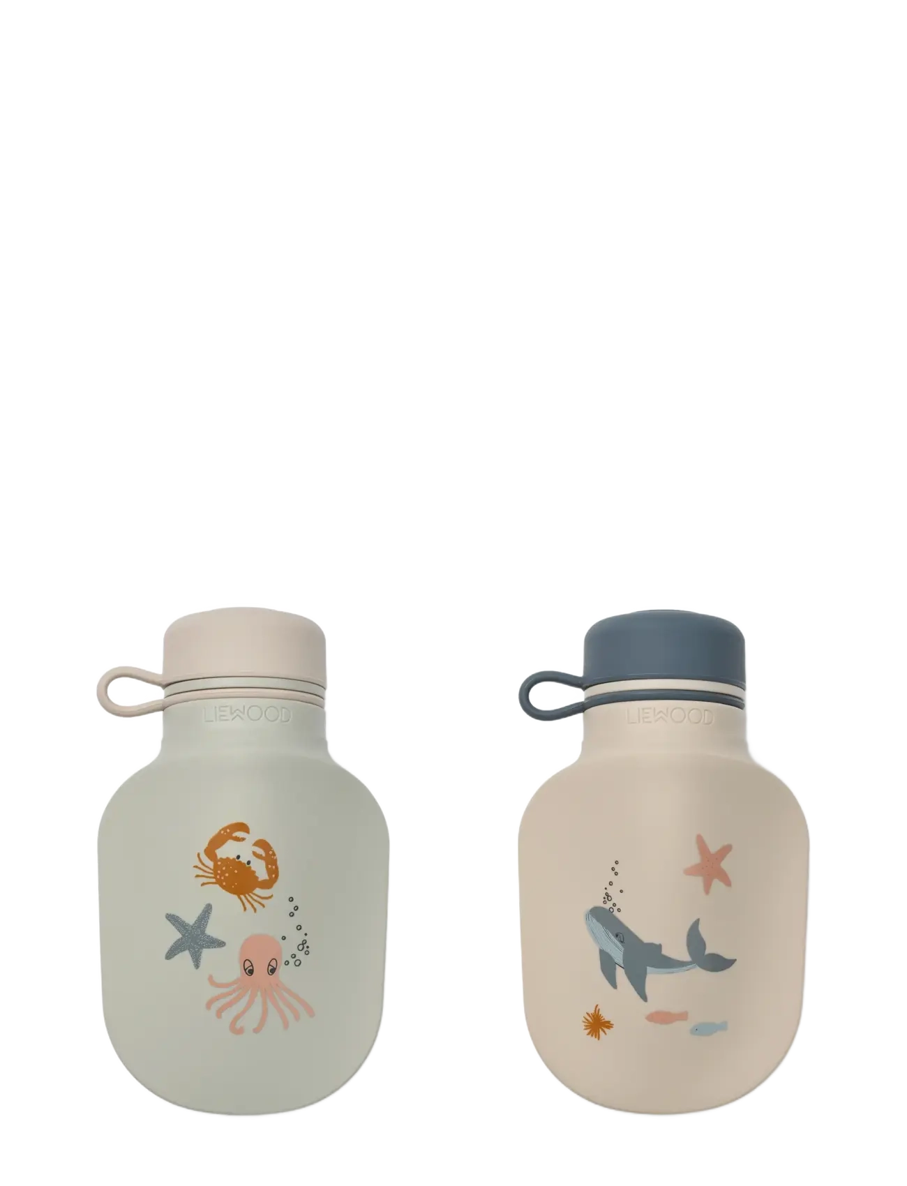 Liewood Lizzie Smoothie Bottle 2-Pack - Inspiration - SEA CREATURE / SANDY / multi