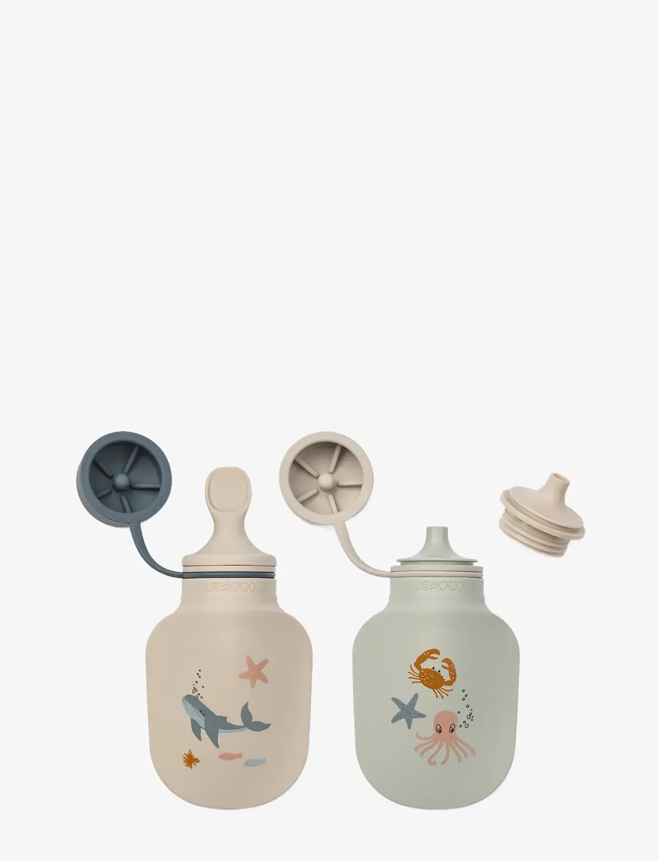 Liewood - Lizzie Smoothie Bottle 2-Pack - nappflaskor - sea creature / sandy - 1