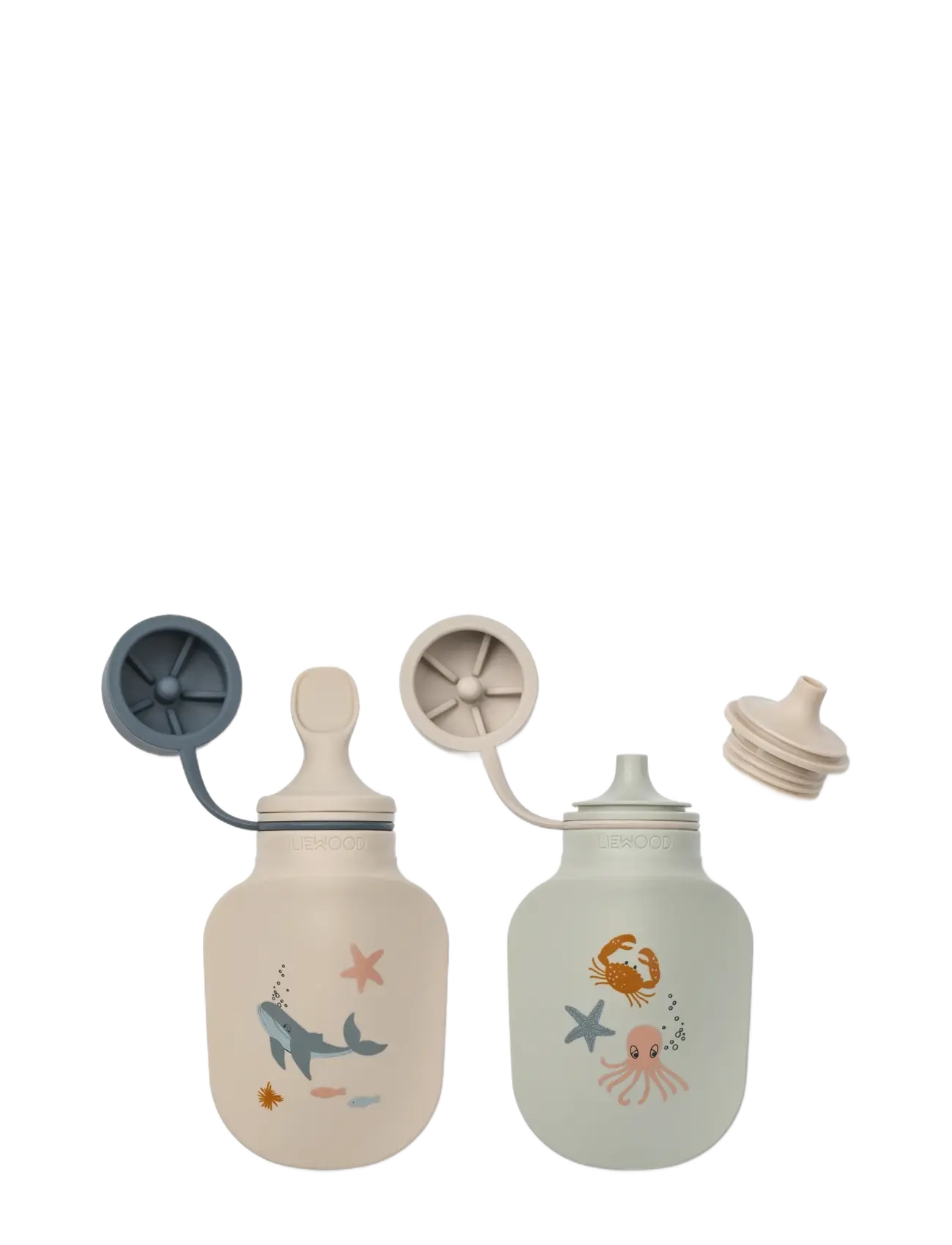 Liewood - Lizzie Smoothie Bottle 2-Pack - sutteflasker - sea creature / sandy - 1