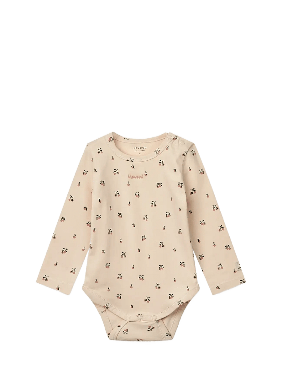 Liewood - Yanni Baby LS Bodystocking - långärmade bodysuits - peach mini / sea shell - 0