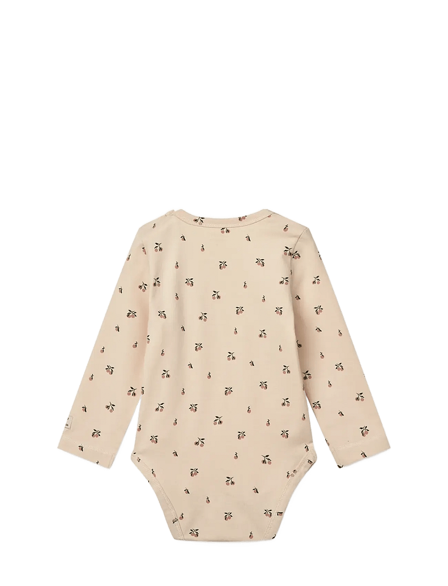 Liewood - Yanni Baby LS Bodystocking - långärmade bodysuits - peach mini / sea shell - 1