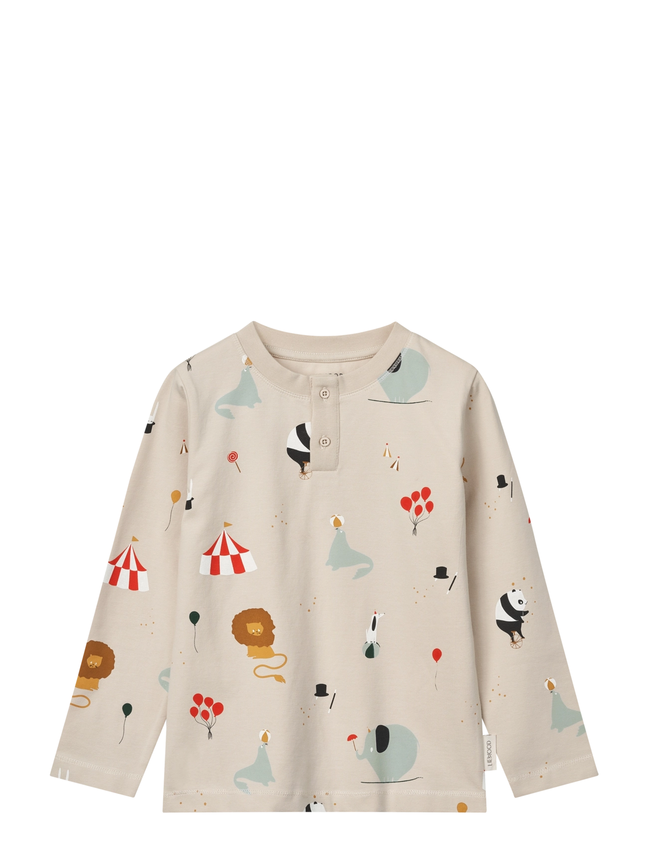 Liewood - Wilhelm Printed Pyjamas Set - sets - circus / sandy - 1