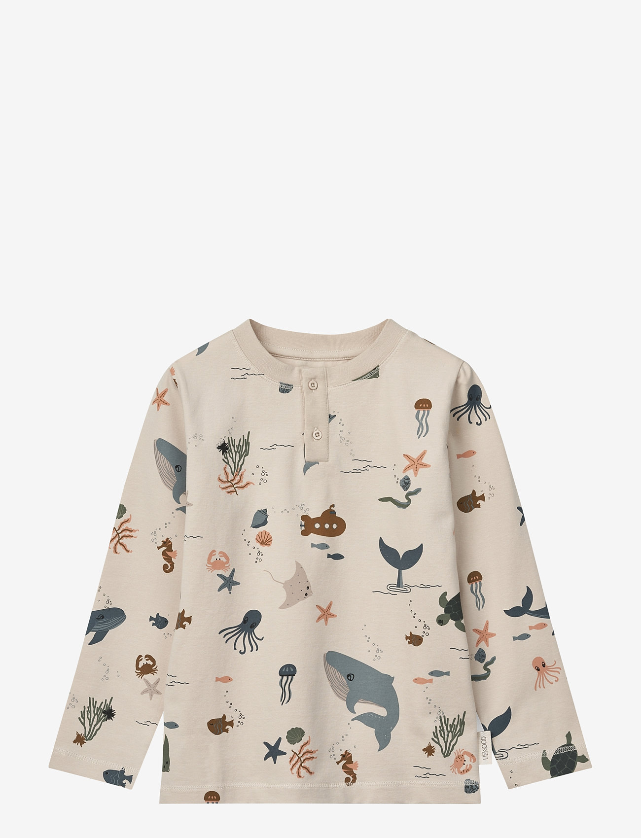 Liewood - Wilhelm printed pyjamas set - komplektid - sea creature / sandy - 1