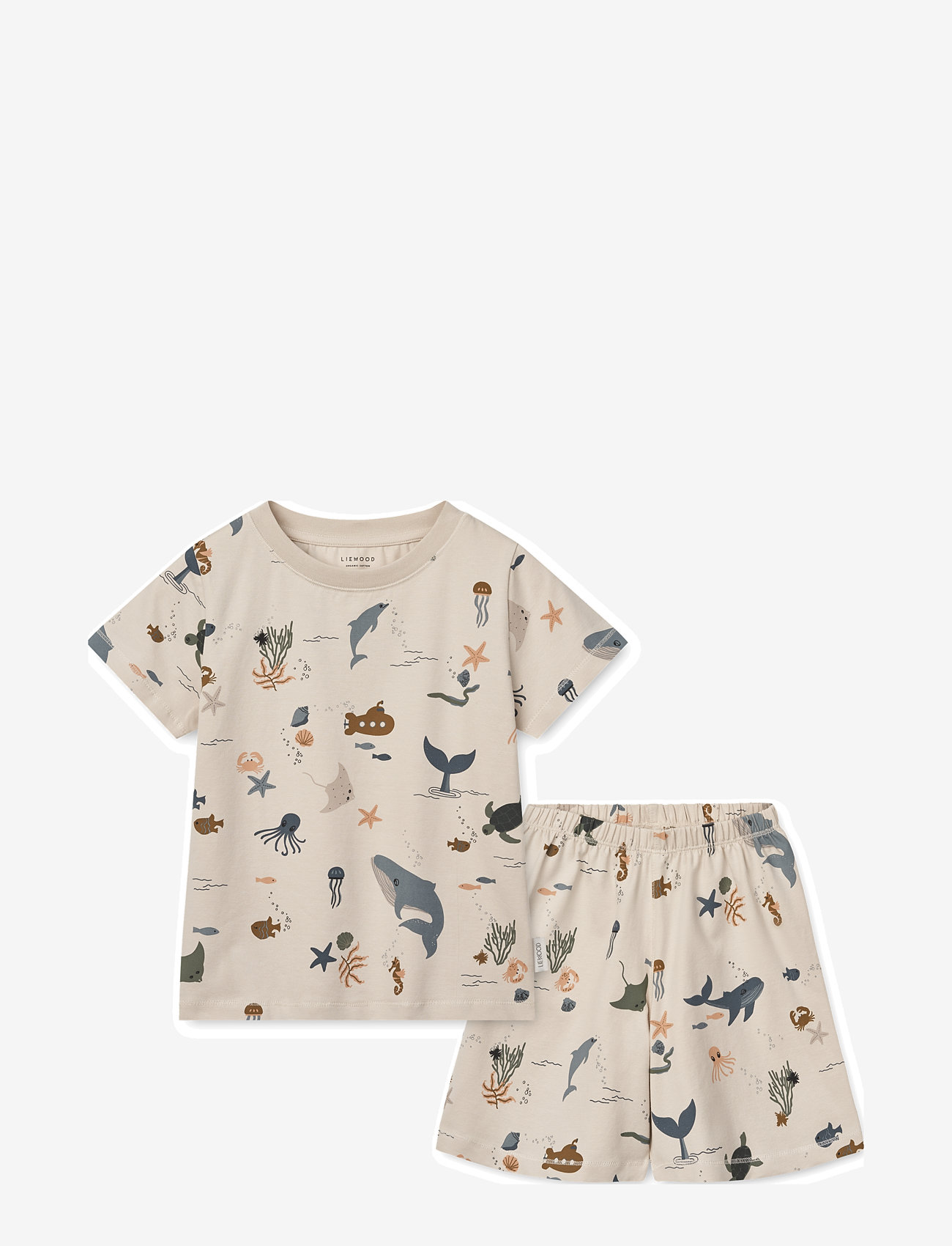 Liewood - Ilford Printed Set - julegaver til børnene - sea creature / sandy - 0