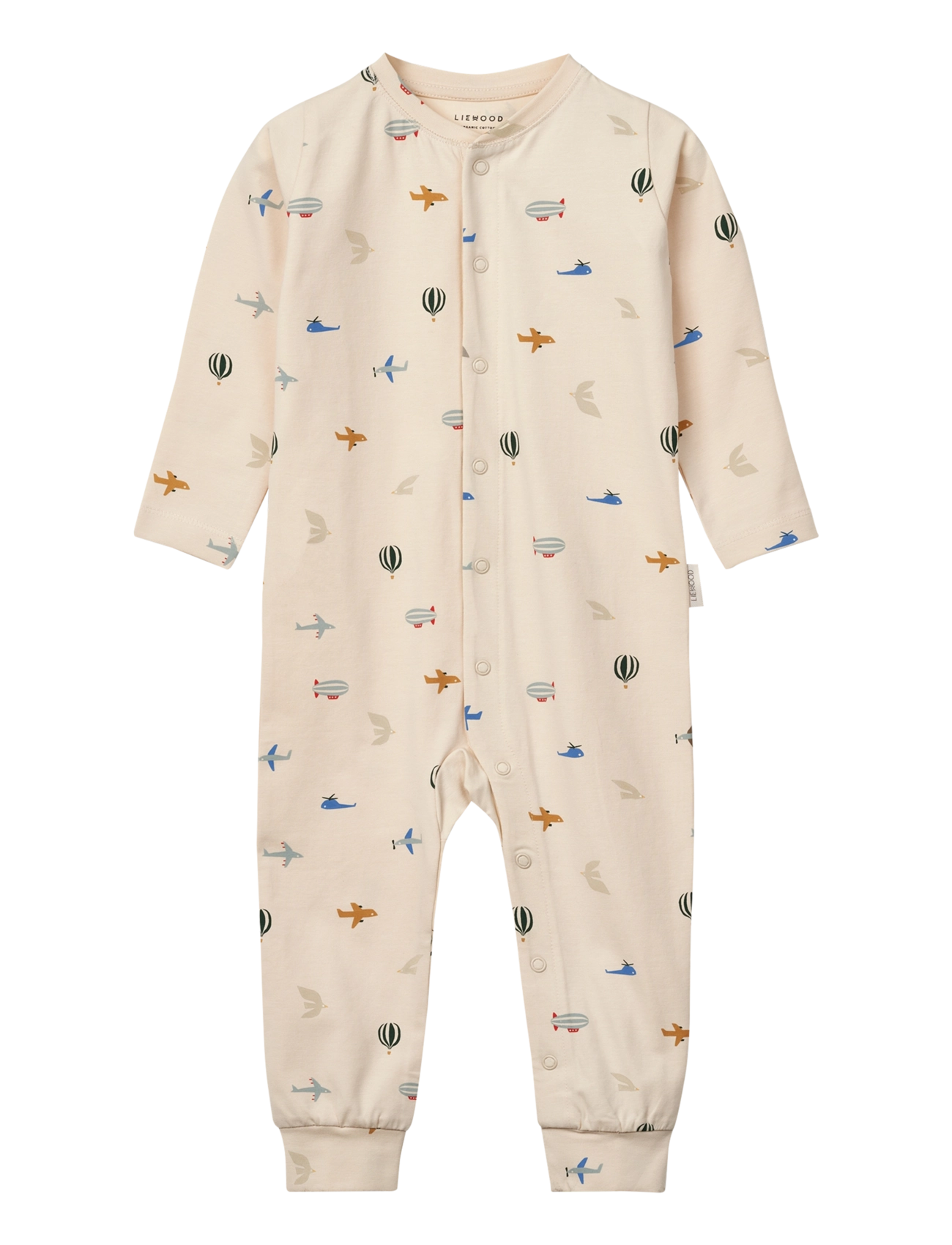 Liewood Birk Printed Pyjamas Jumpsuit - Sovplagg - AVIATOR / ECRU / cream