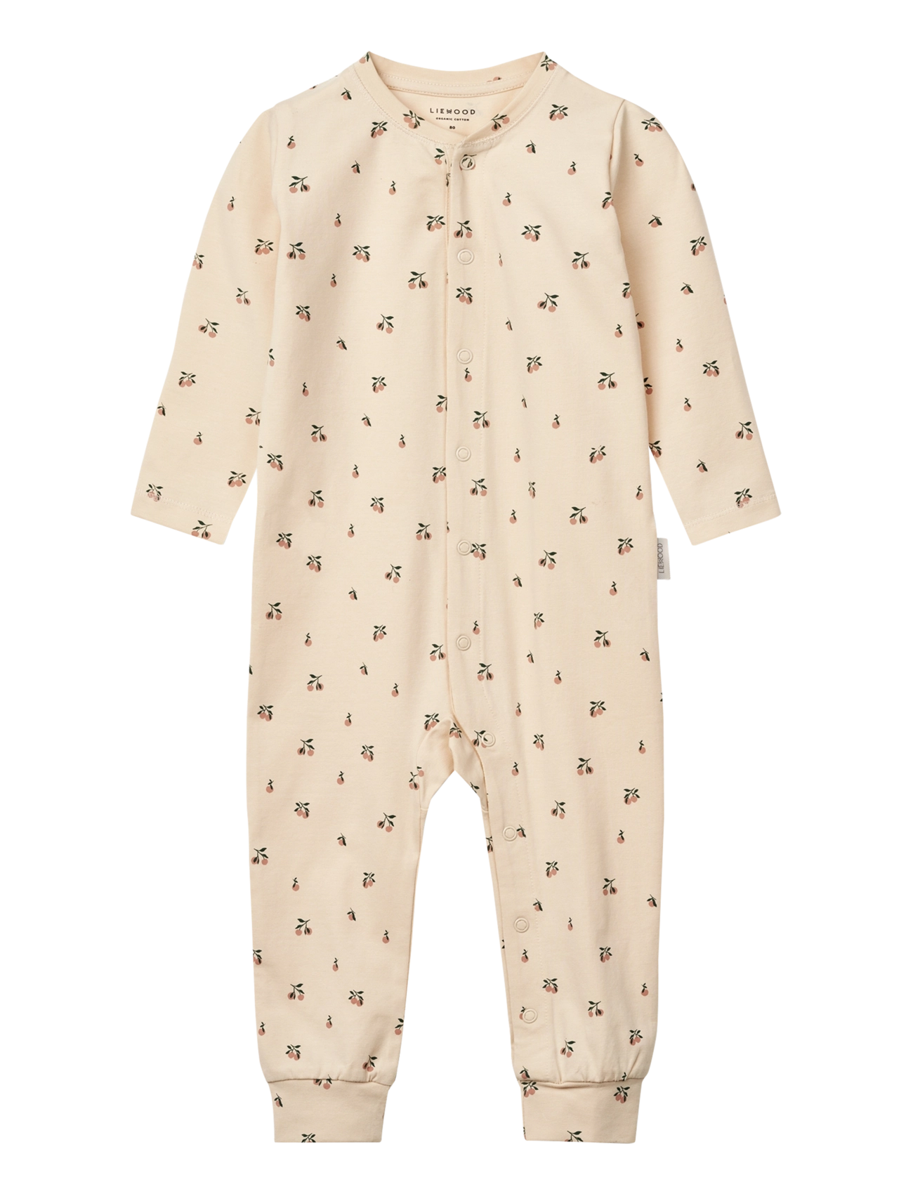 Liewood Birk Printed Pyjamas Jumpsuit - Sovplagg - PEACH MINI / SEA SHELL / cream
