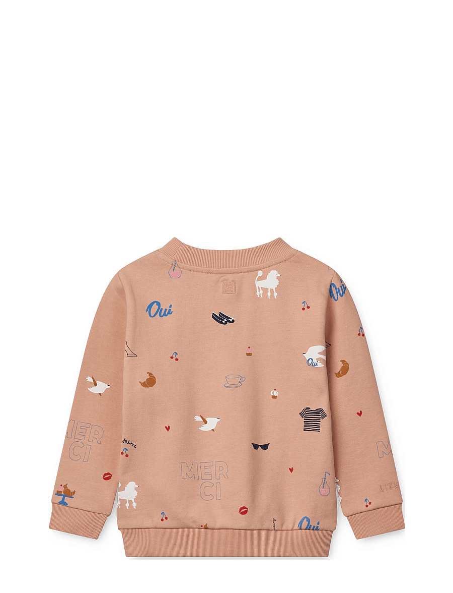 Liewood - Thora Printed Sweatshirt - sweatshirts - paris / pale tuscany - 1