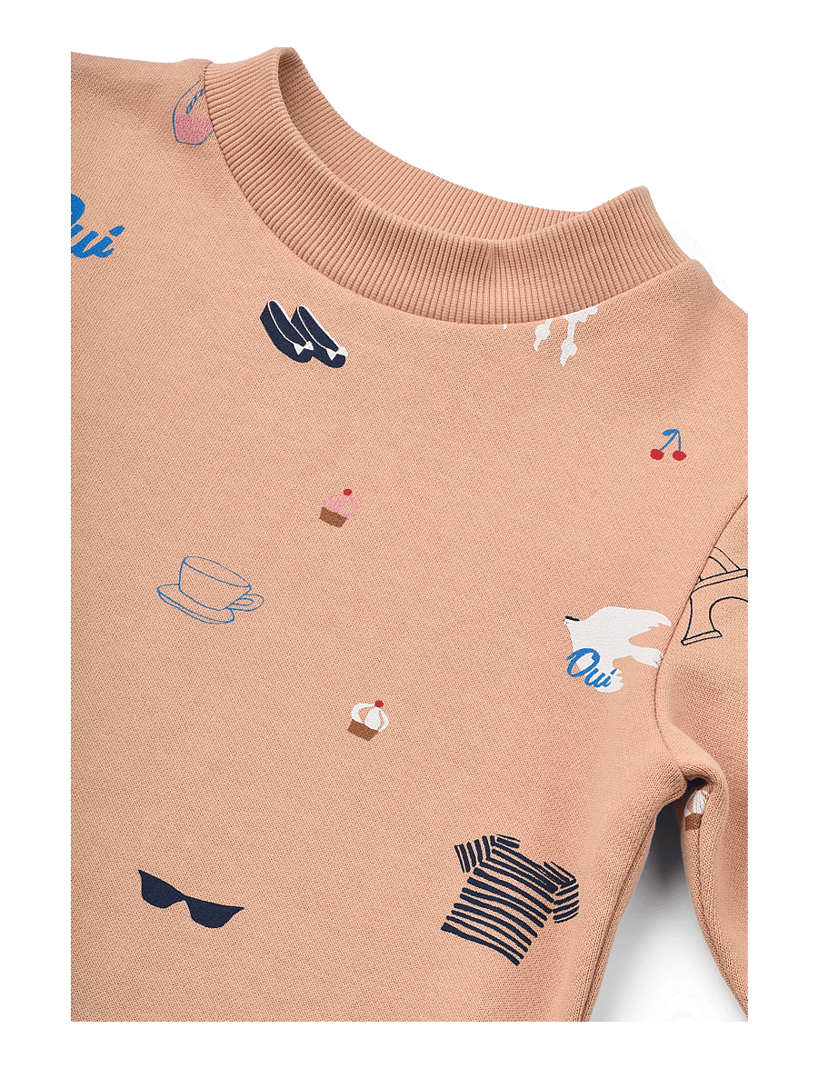 Liewood - Thora Printed Sweatshirt - sweatshirts - paris / pale tuscany - 2