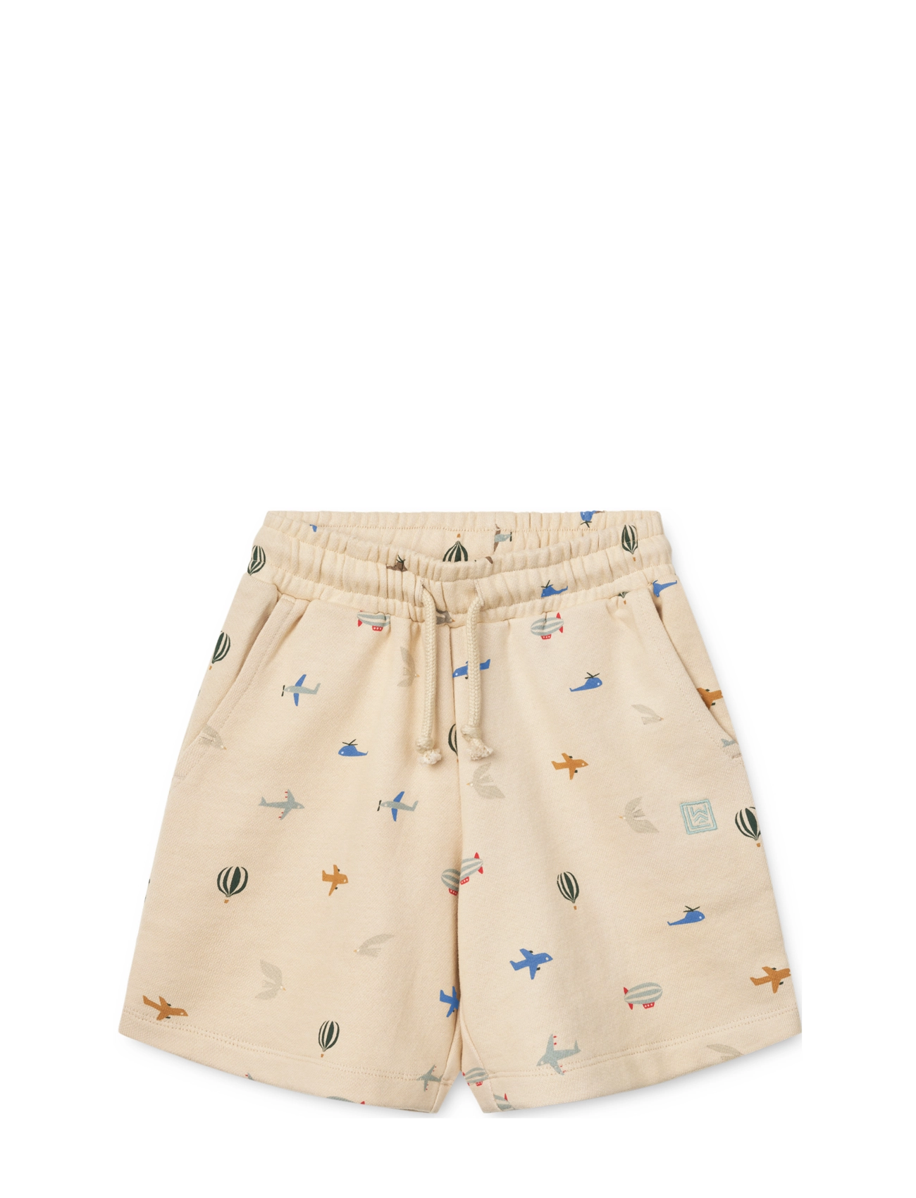 Liewood Gram Printed Sweatshorts, Børn, Printede Sweatshorts, Beige, Str: 134