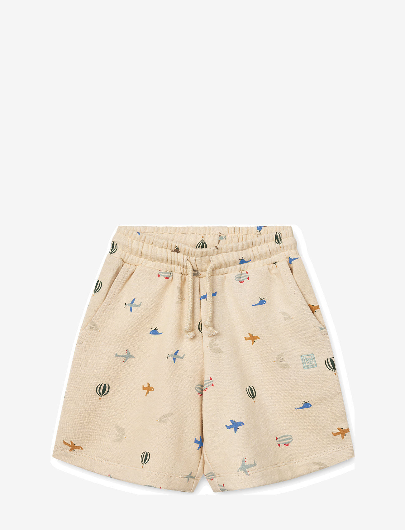 Liewood - Gram Printed Sweatshorts - mjukisshorts - aviator / ecru - 0