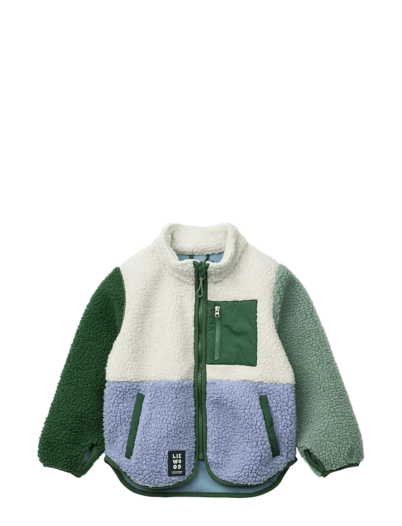 Liewood - Nolan Pile Jacket - fleece jackets - dusty lavender multi mix - 1