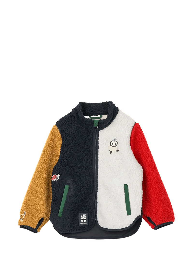 Liewood - Nolan Pile Jacket - fleecejacken - around the world multi mix - 1