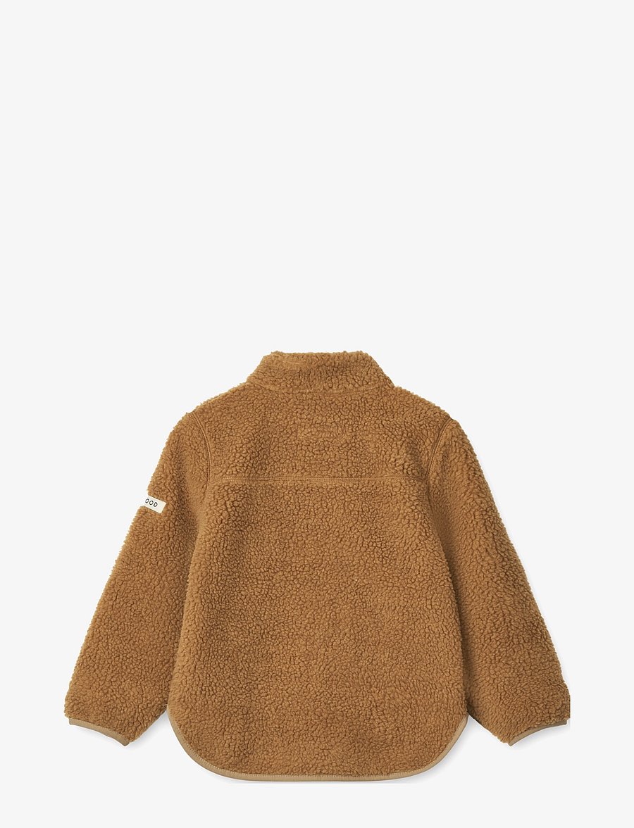 Liewood - Nolan Pile Jacket - fleecejacken - golden caramel oat mix - 1