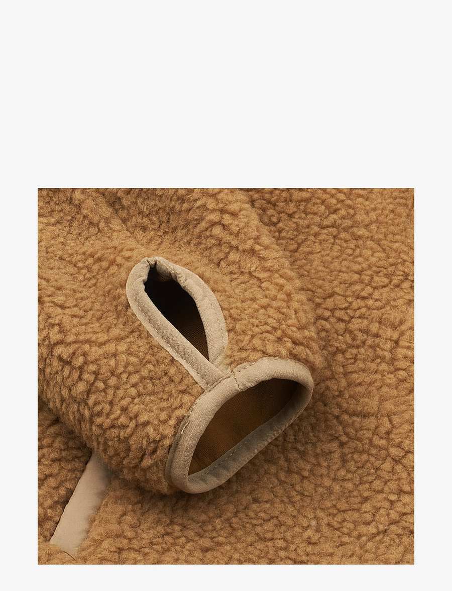 Liewood - Nolan Pile Jacket - fleecejacken - golden caramel oat mix - 3