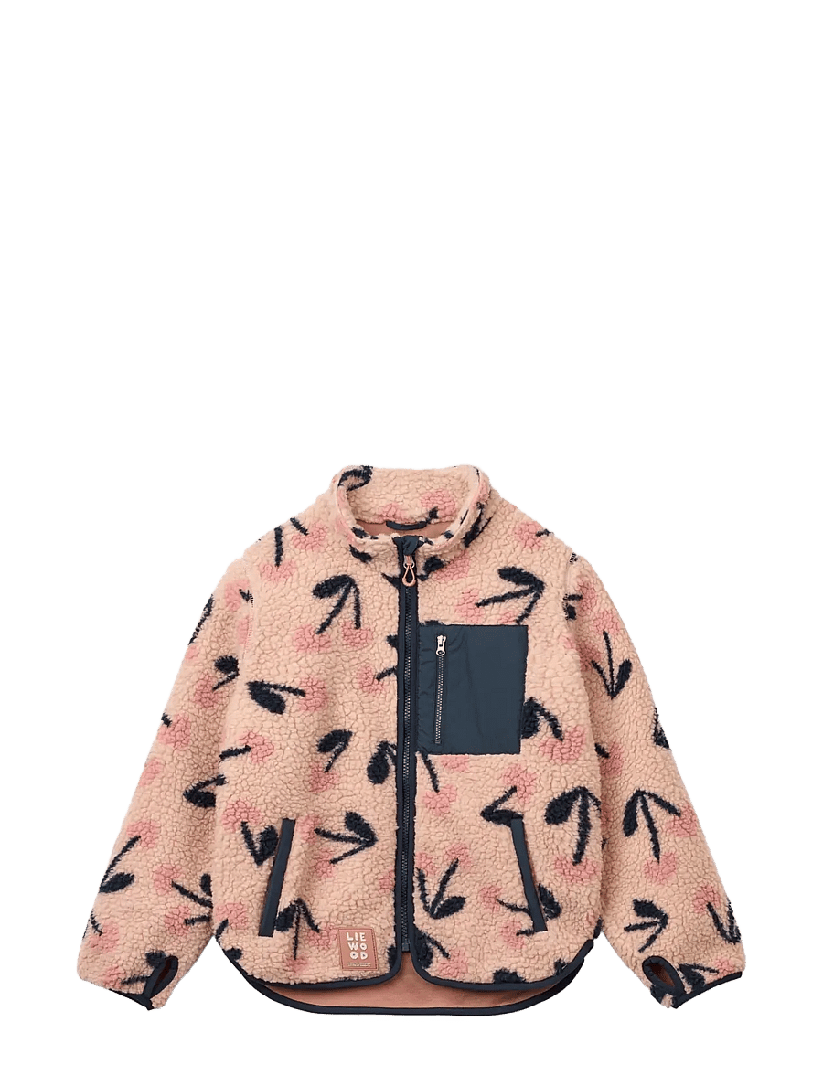 Liewood - Nolan Pile Jacket - multino audinio striukės - mega cherry heart / rosey - 1
