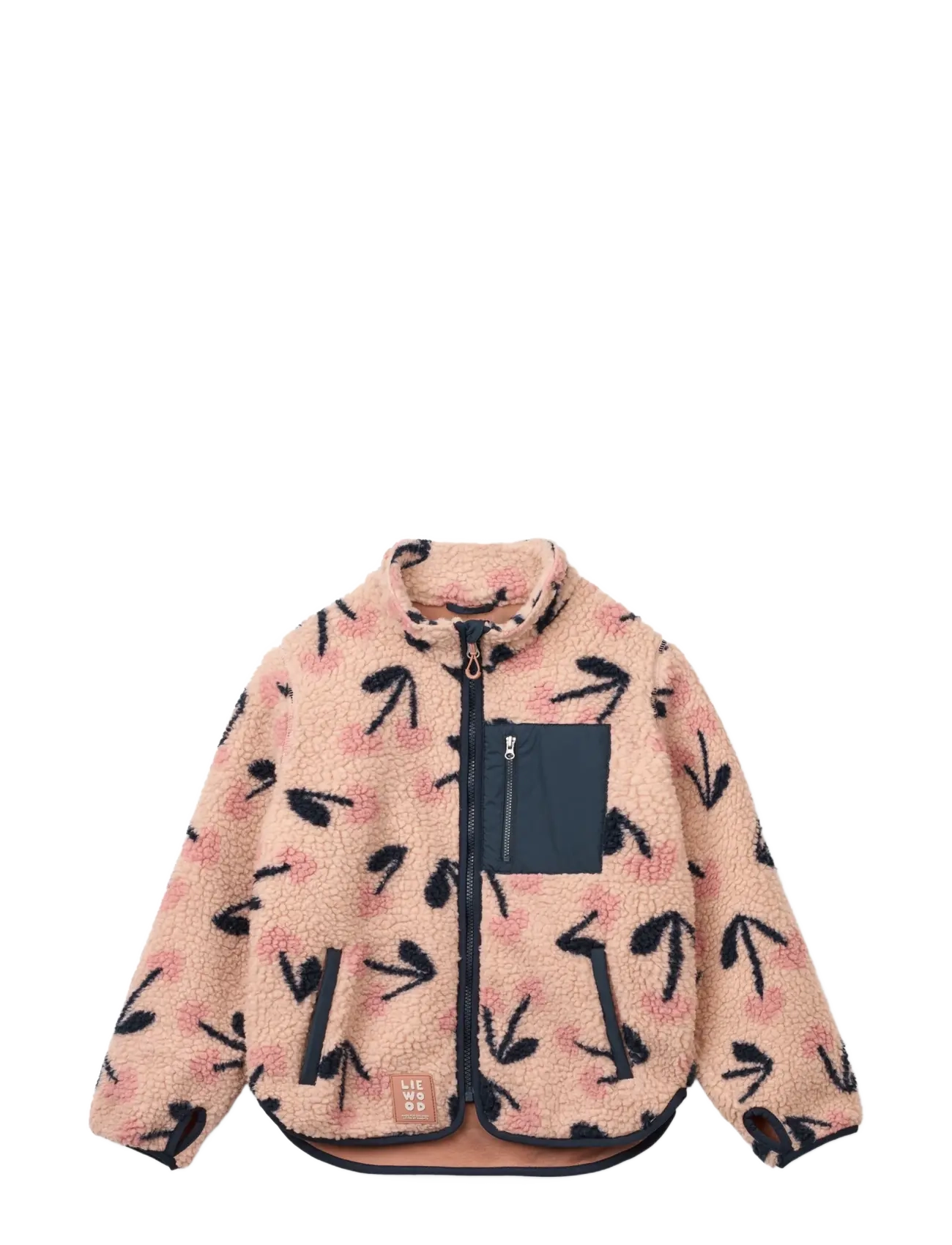 Liewood Nolan Pile Jacket - Multino audinio drabužiai - MEGA CHERRY HEART / ROSEY / pink/rose