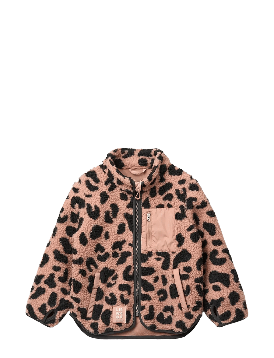 Liewood - Nolan Pile Jacket - fleecejakker - mega leo / pale tuscany - 1
