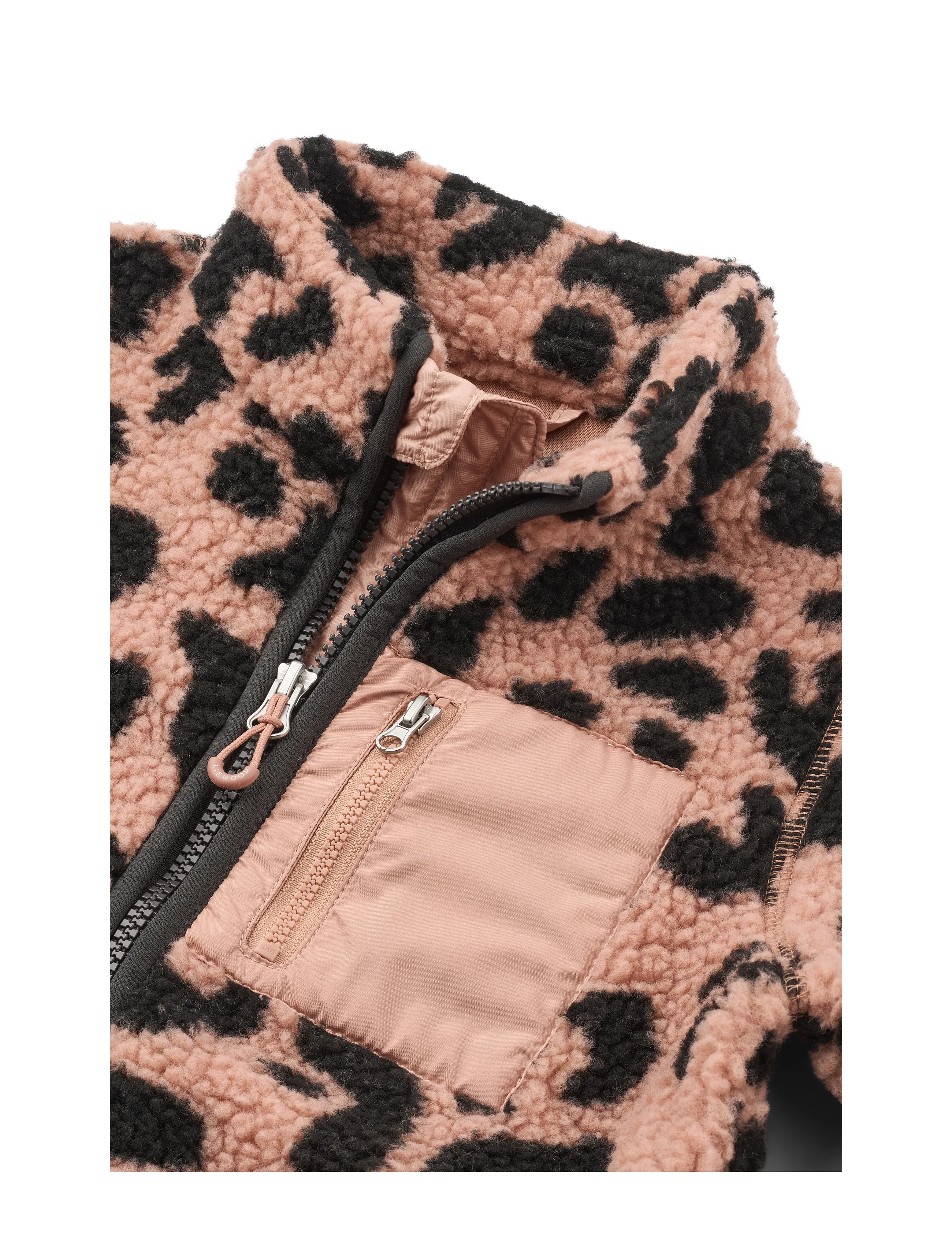 Liewood - Nolan Pile Jacket - fleecejakker - mega leo / pale tuscany - 3