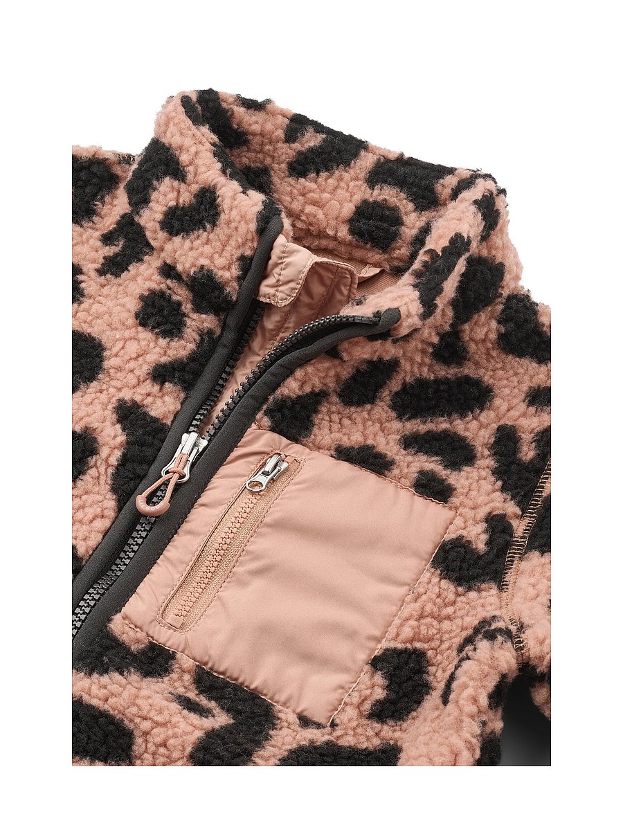 Liewood - Nolan Pile Jacket - fleecejakker - mega leo / pale tuscany - 3