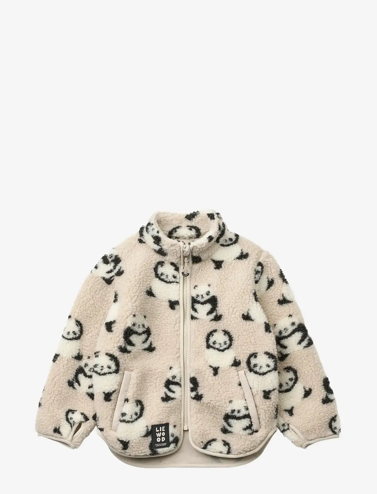 Liewood - Nolan Pile Jacket - fleecejacken - panda / sandy - 1