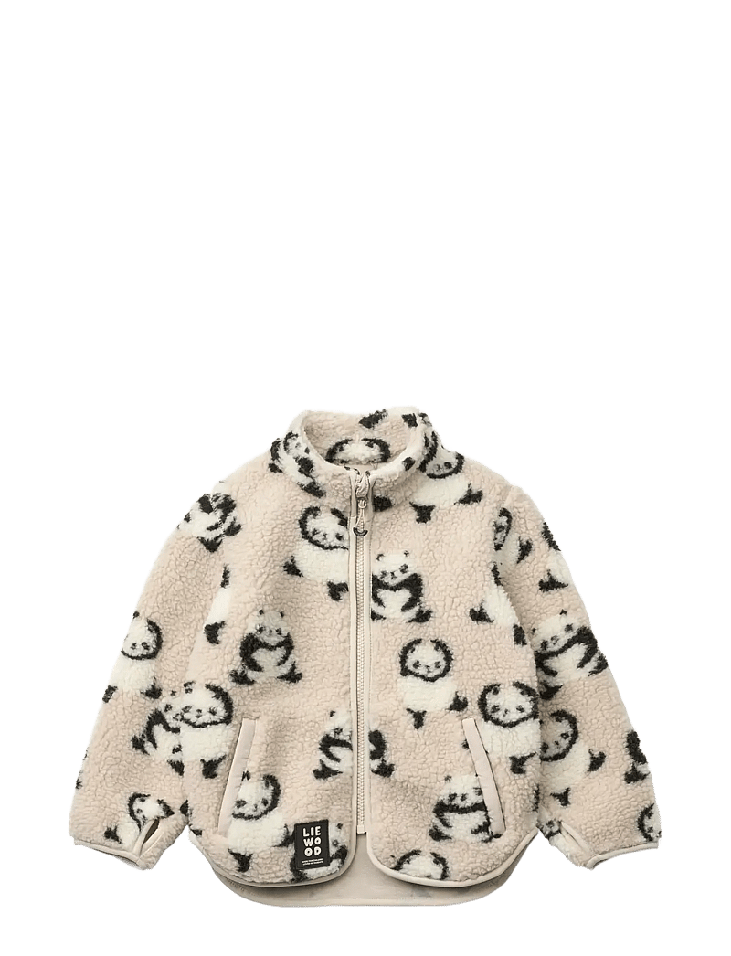 Liewood - Nolan Pile Jacket - fleecejacken - panda / sandy - 1