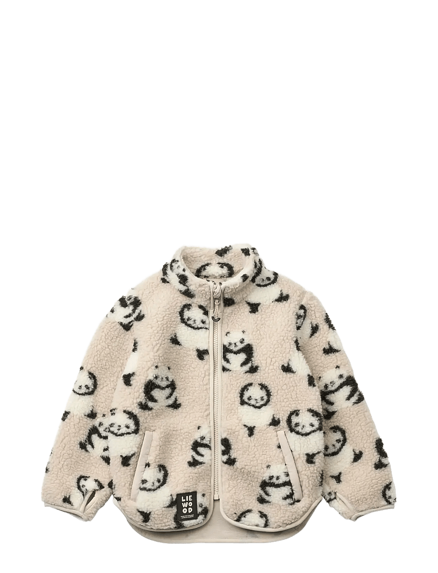 Liewood - Nolan Pile Jacket - fleecejacken - panda / sandy - 1