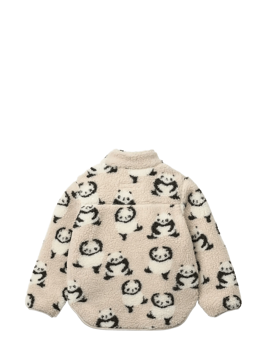 Liewood - Nolan Pile Jacket - fleecejacken - panda / sandy - 2