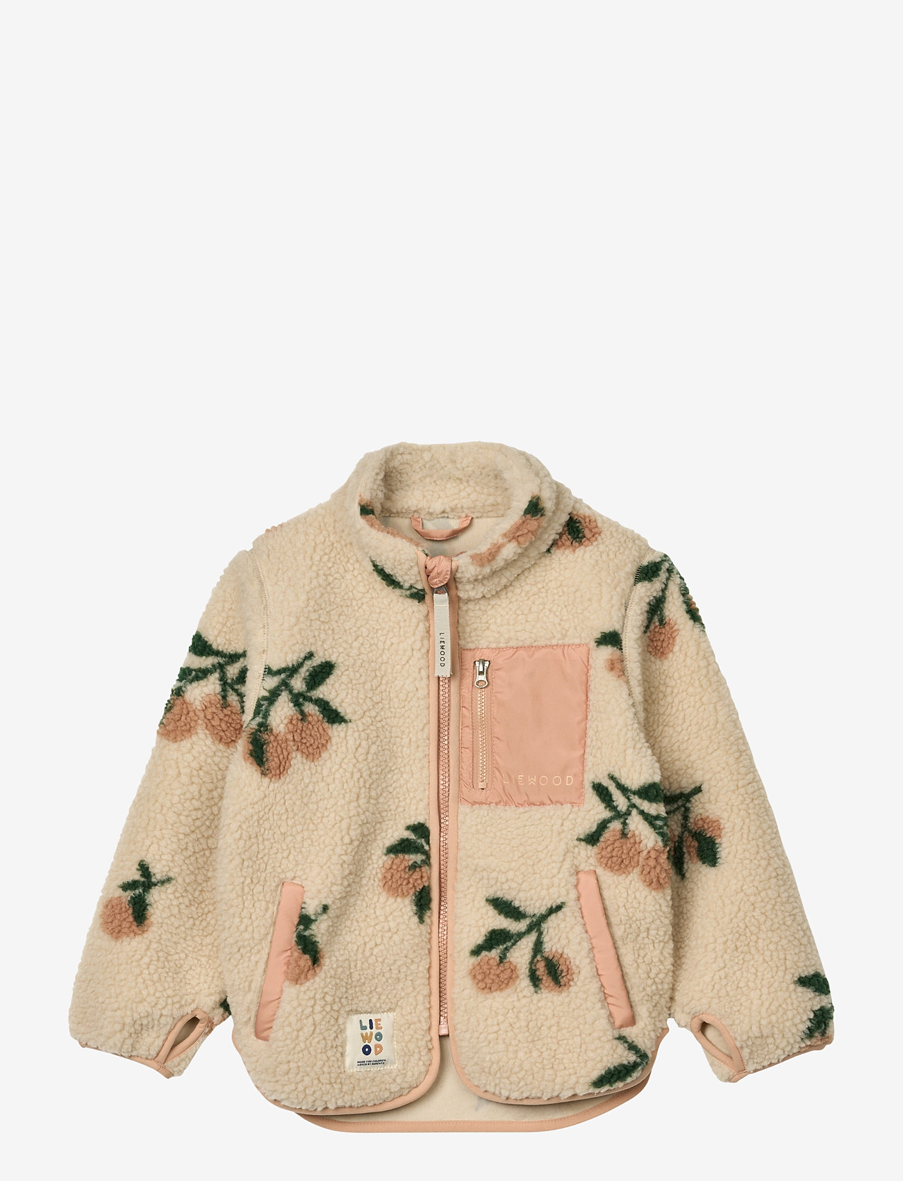 Liewood - Nolan Pile Jacket - fleecejakker - peach / sea shell - 1