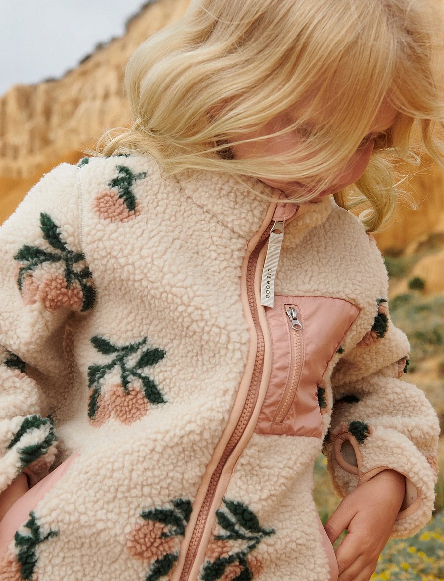 Liewood - Nolan Pile Jacket - fleecejakker - peach / sea shell - 0