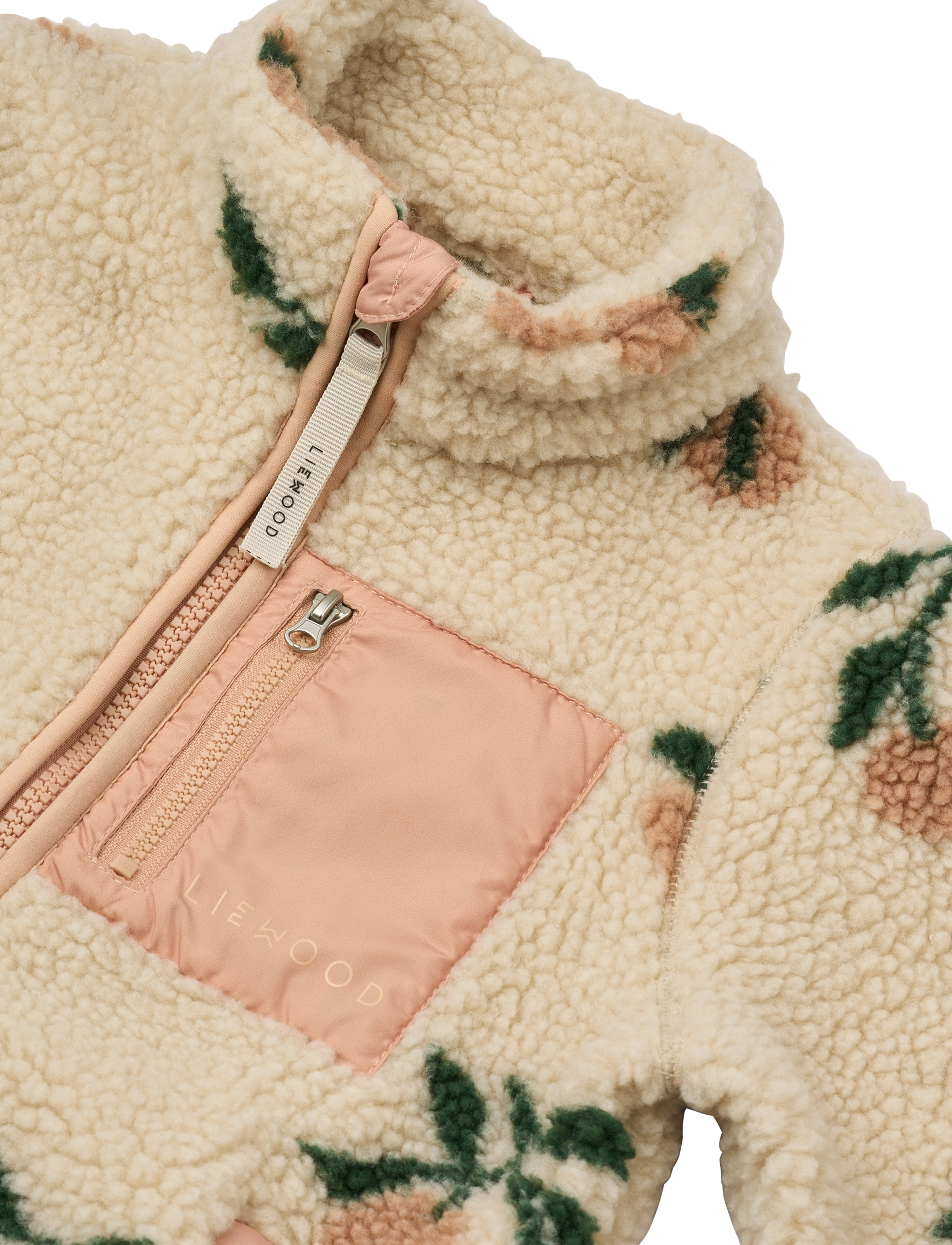 Liewood - Nolan Pile Jacket - fleecejakker - peach / sea shell - 3