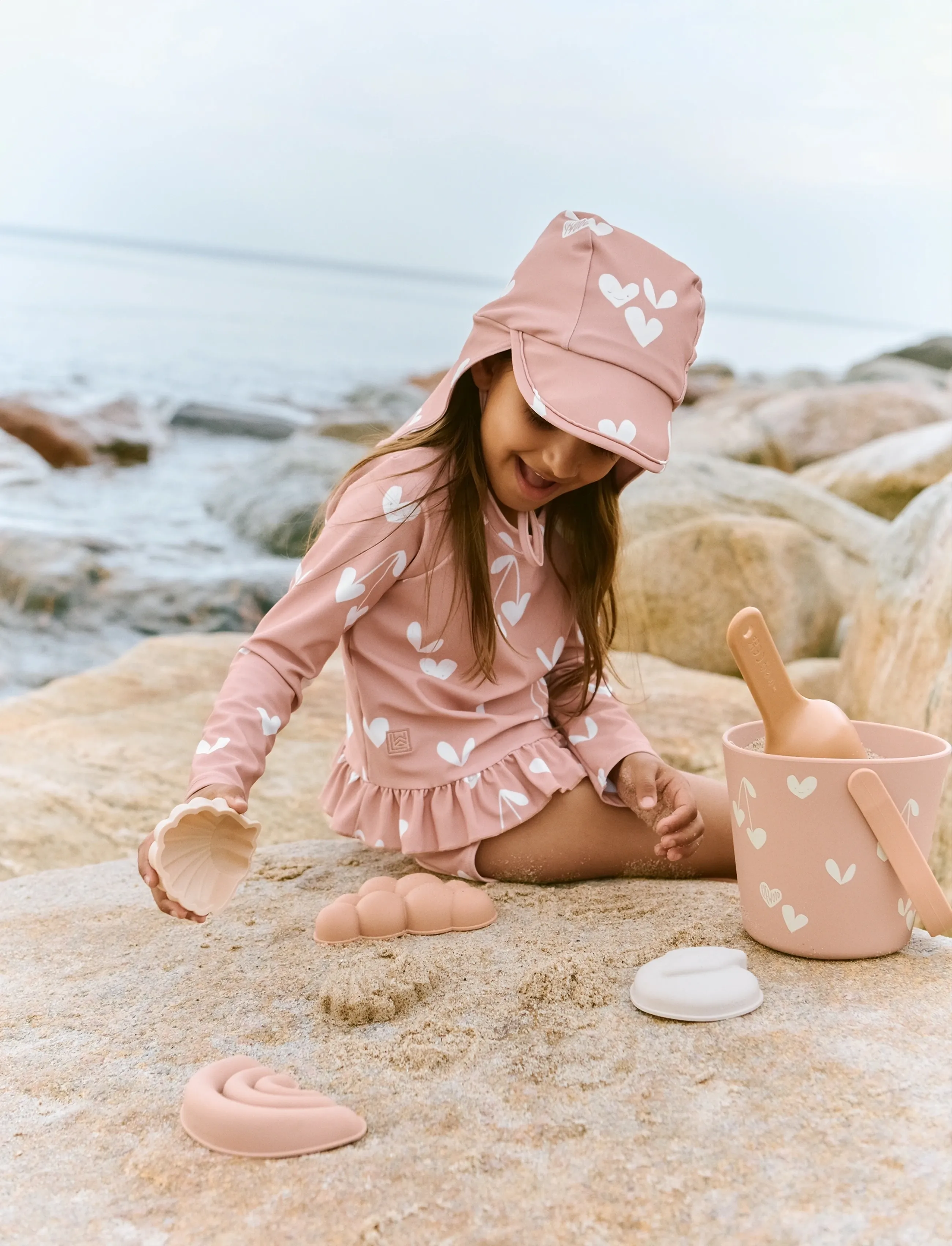 Liewood Cecilia Swim Hat - Liewood - SWEETHEARTS / PALE TUSCANY / pink/rose