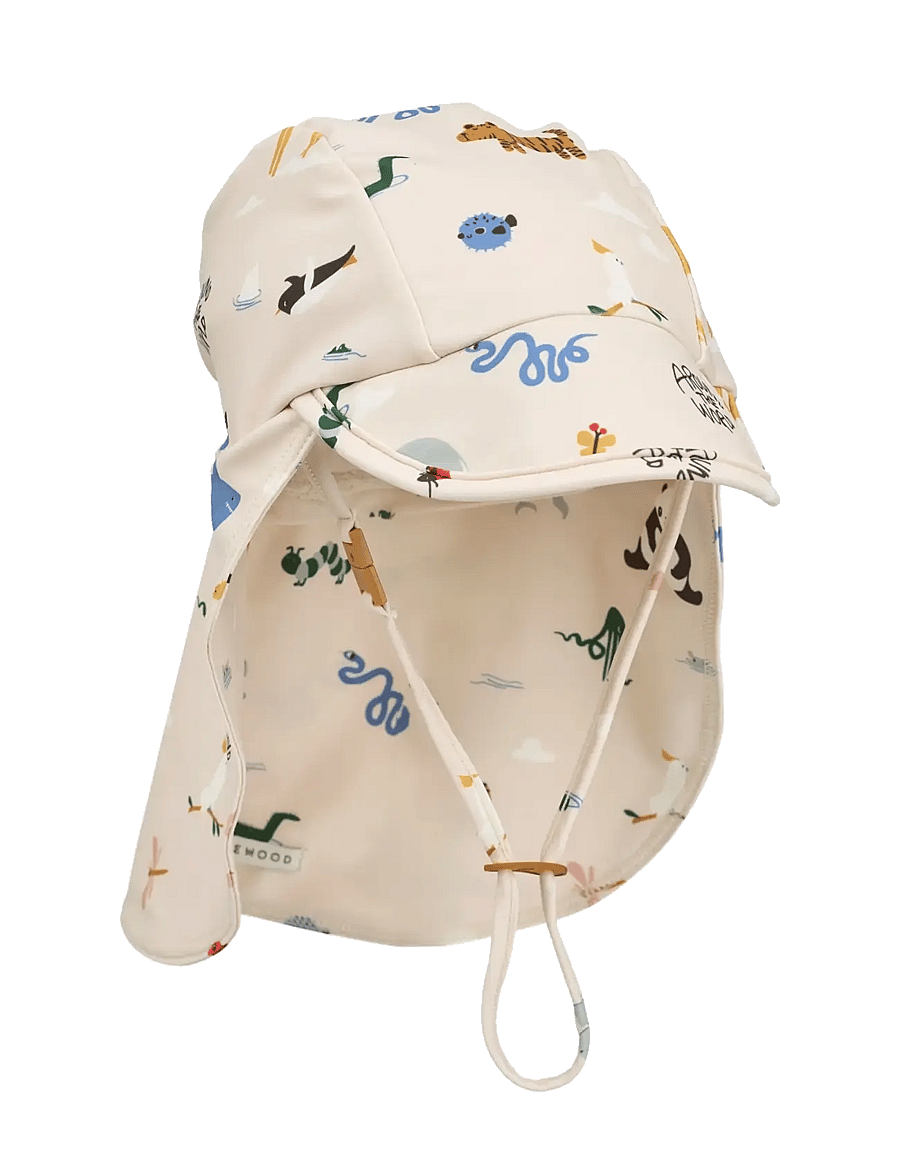 Liewood - Cecilia Swim Hat - badekappen - around the world / sandy - 0