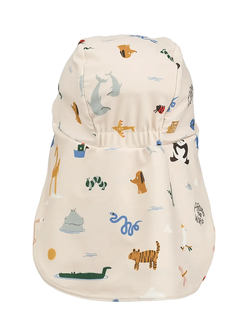 Liewood - Cecilia Swim Hat - badehætter - around the world / sandy - 1