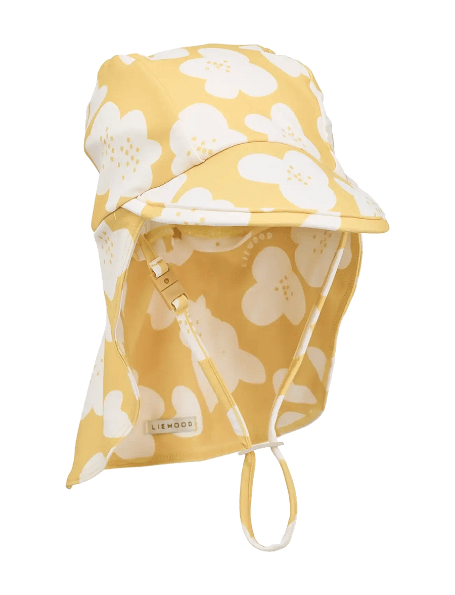 Liewood - Cecilia Swim Hat - swim hats - flower / lemon yellow - 1