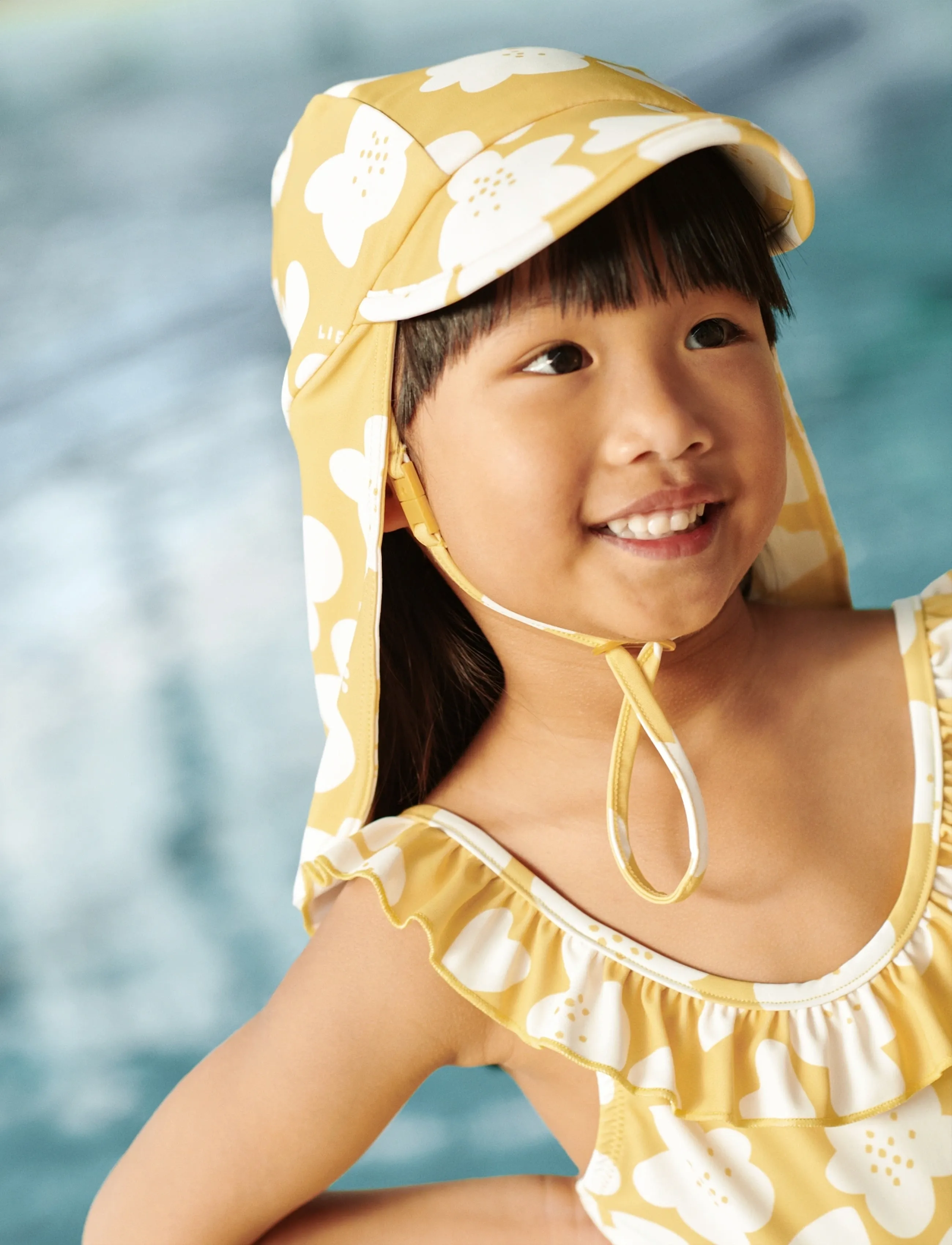 Liewood Cecilia Swim Hat - Liewood - FLOWER / LEMON YELLOW / yellow
