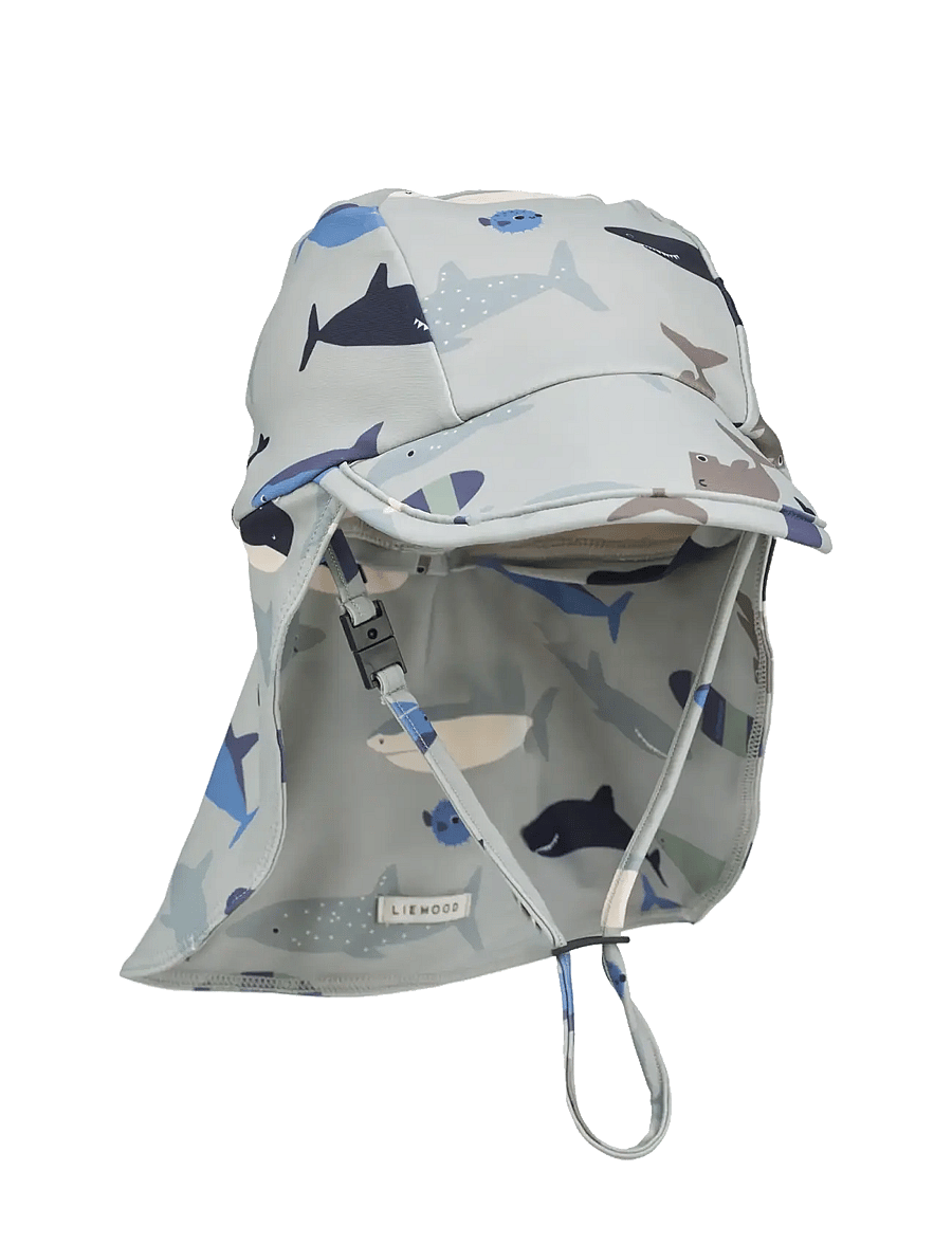 Liewood - Cecilia Swim Hat - badekappen - shark / dove blue - 1