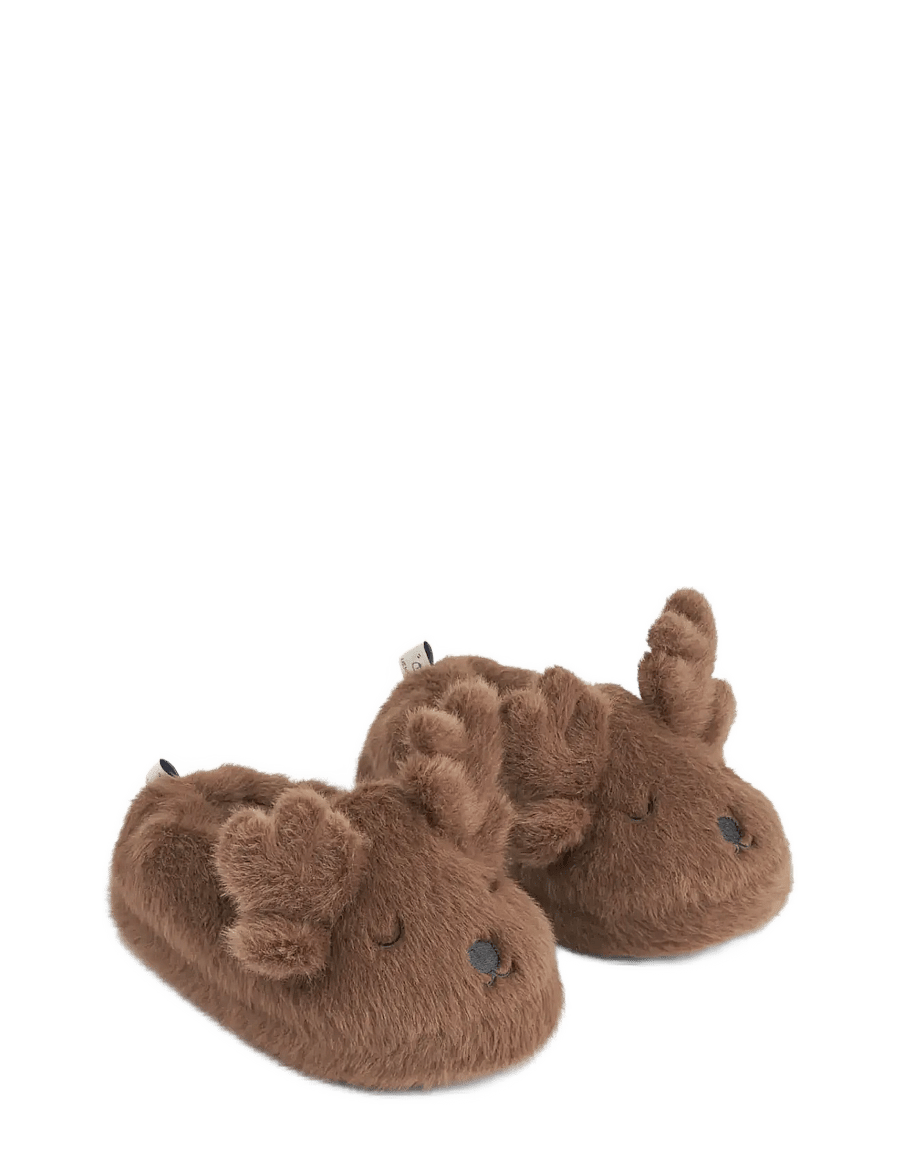 Liewood - Aviaja Reindeer Slippers - kengät - pecan - 0