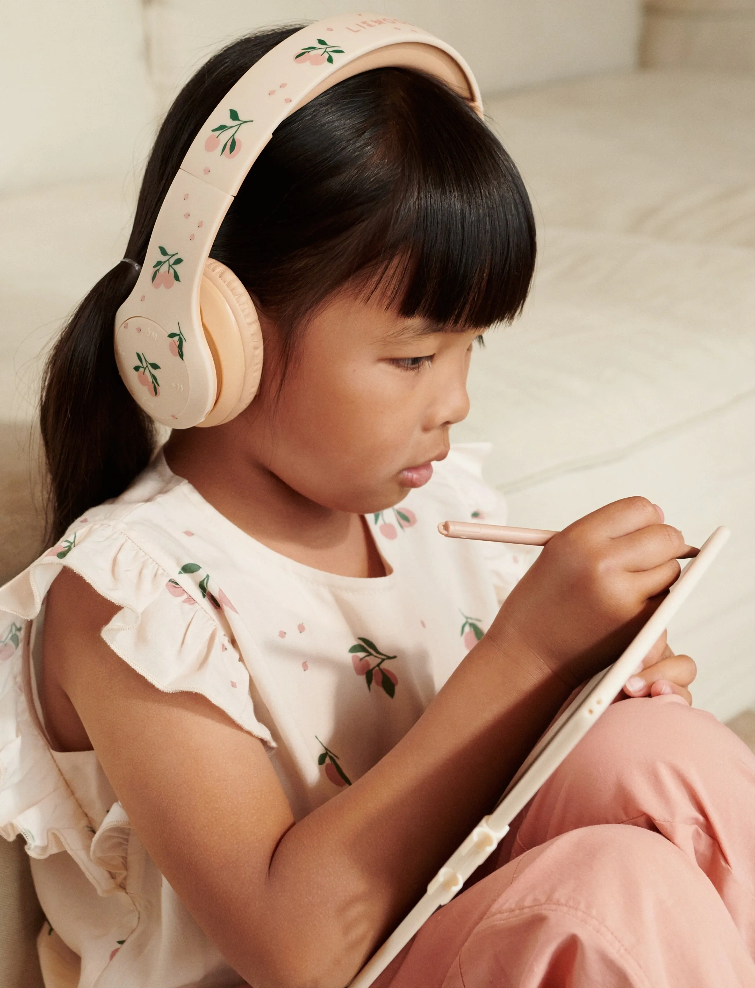 Liewood Quinn Wireless Headphones - Liewood - PEACH / SEA SHELL / orange