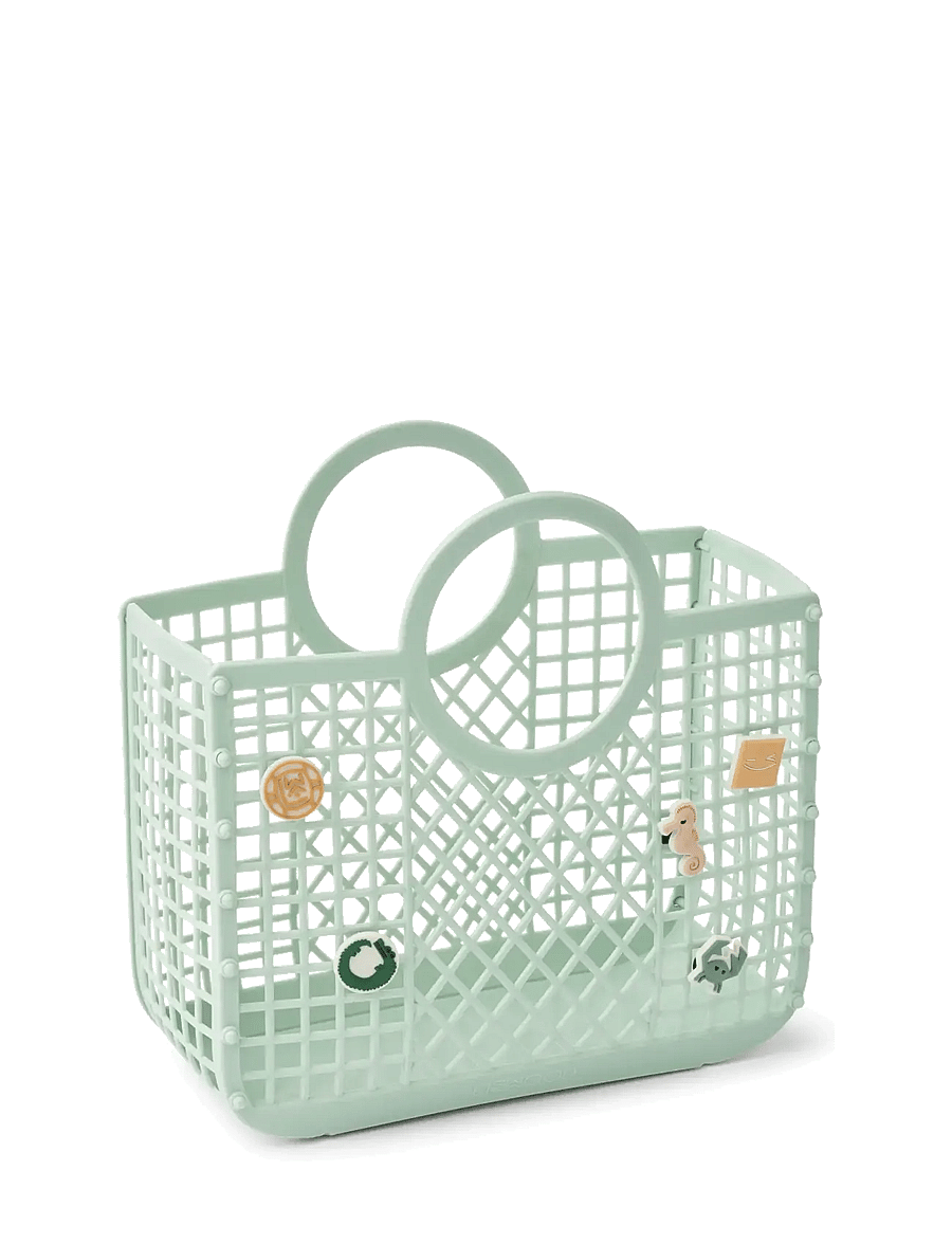 Liewood - Samantha Basket With Charms - totes & small bags - light peppermint - 1